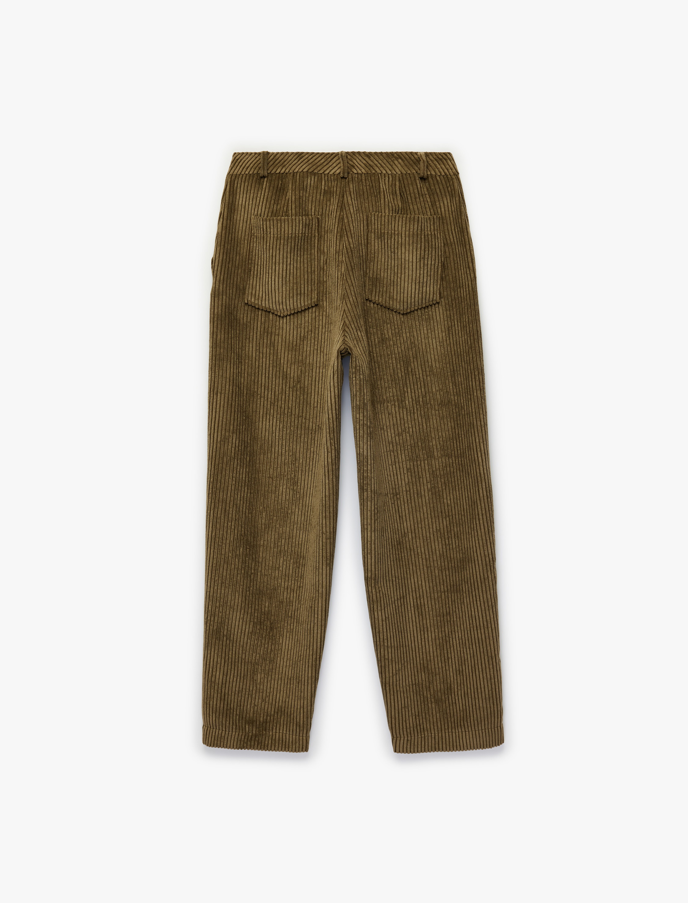   Regular Fit Cepli Havuç Kesim Fitilli Kadife Pantolon