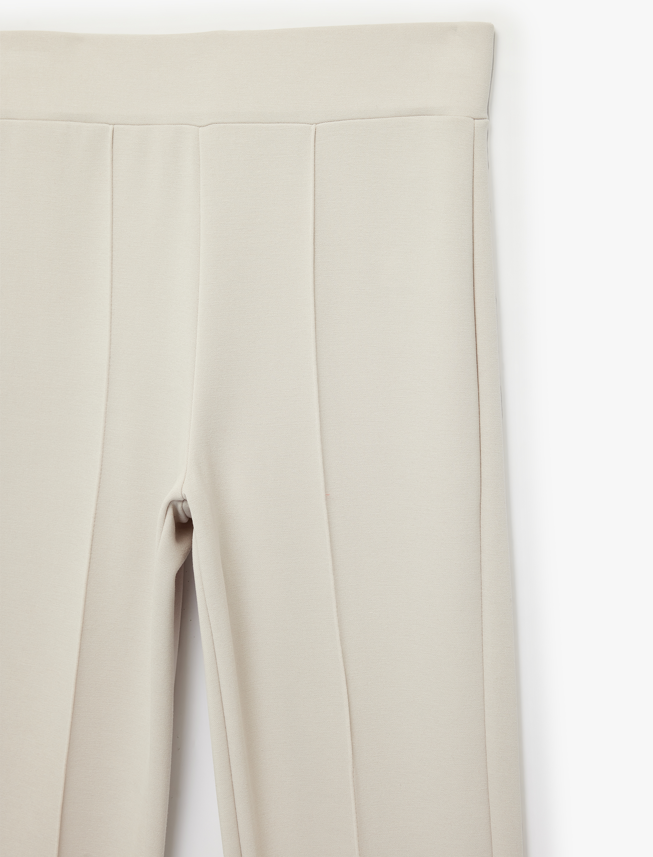   Dikiş Detaylı Modal Karışımlı İspanyol Paça Eşofman Altı