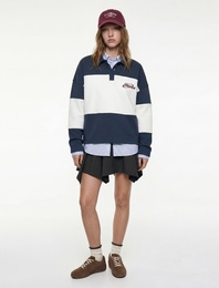 Viskon Karışımlı Volanlı Asimetrik Kesim Mini Etek