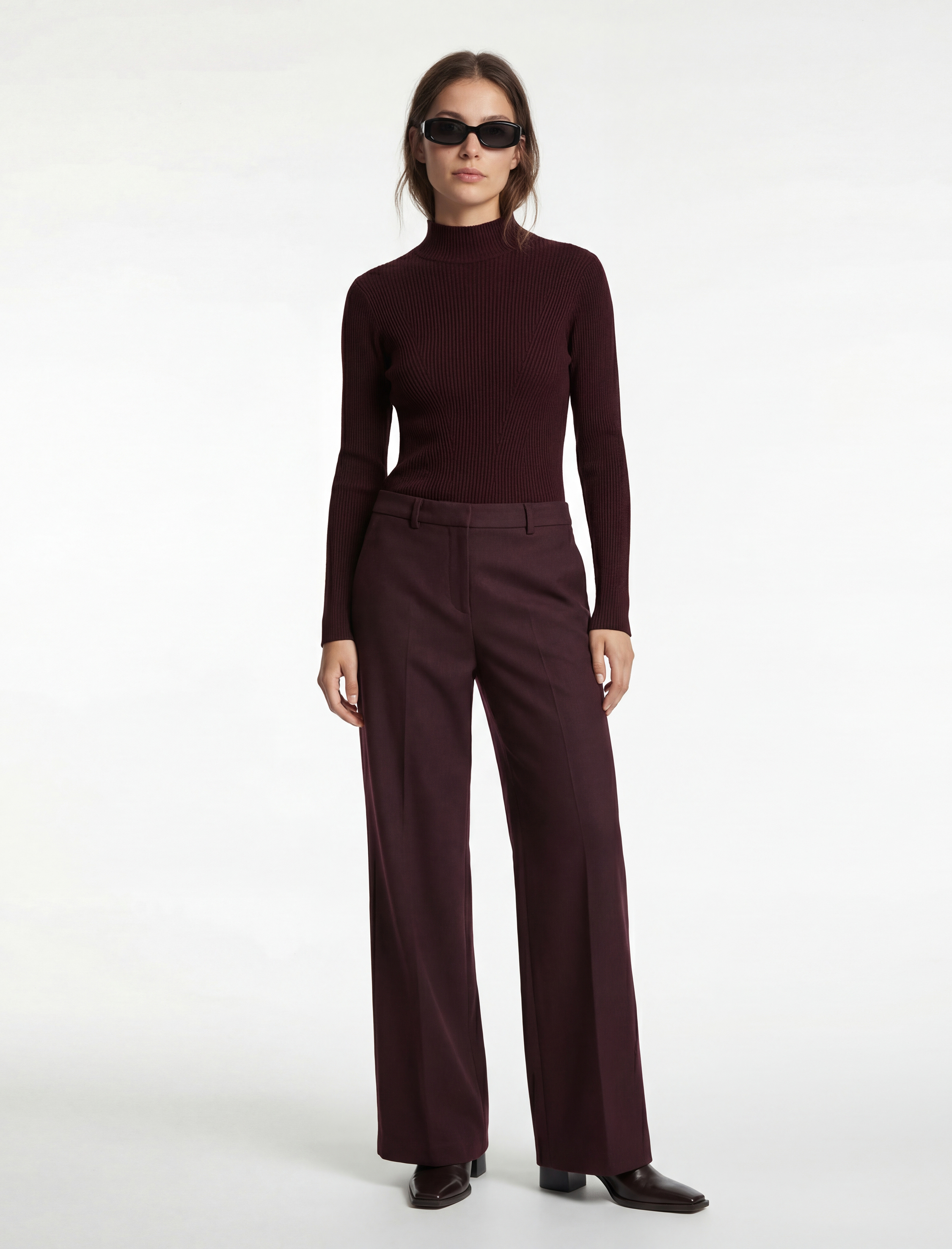   Koton X Melis Ağazat - Uzun Kollu Dik Yaka Triko Kazak