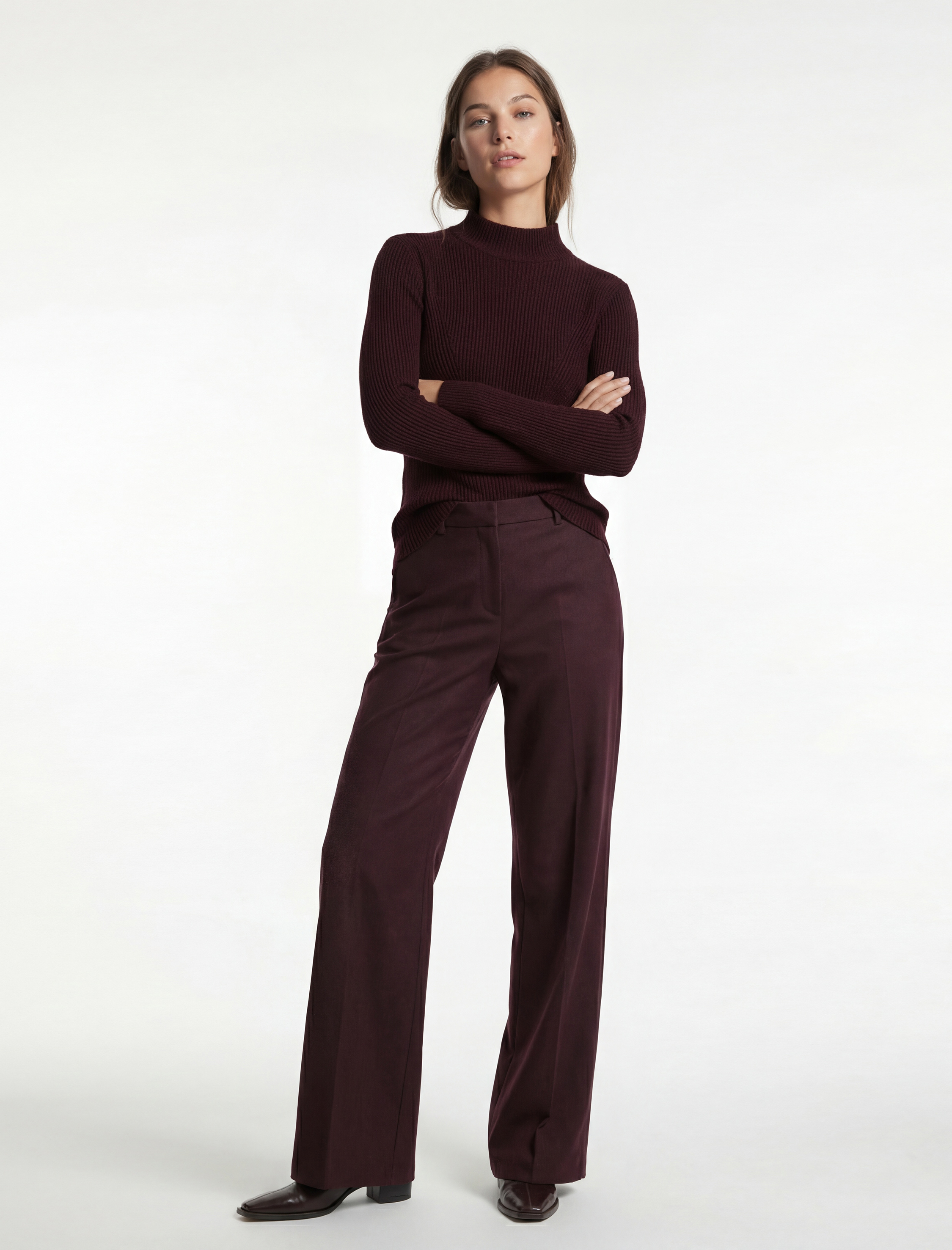   Koton X Melis Ağazat - Uzun Kollu Dik Yaka Triko Kazak