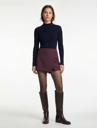 Koton X Melis Ağazat - Uzun Kollu Dik Yaka Triko Kazak