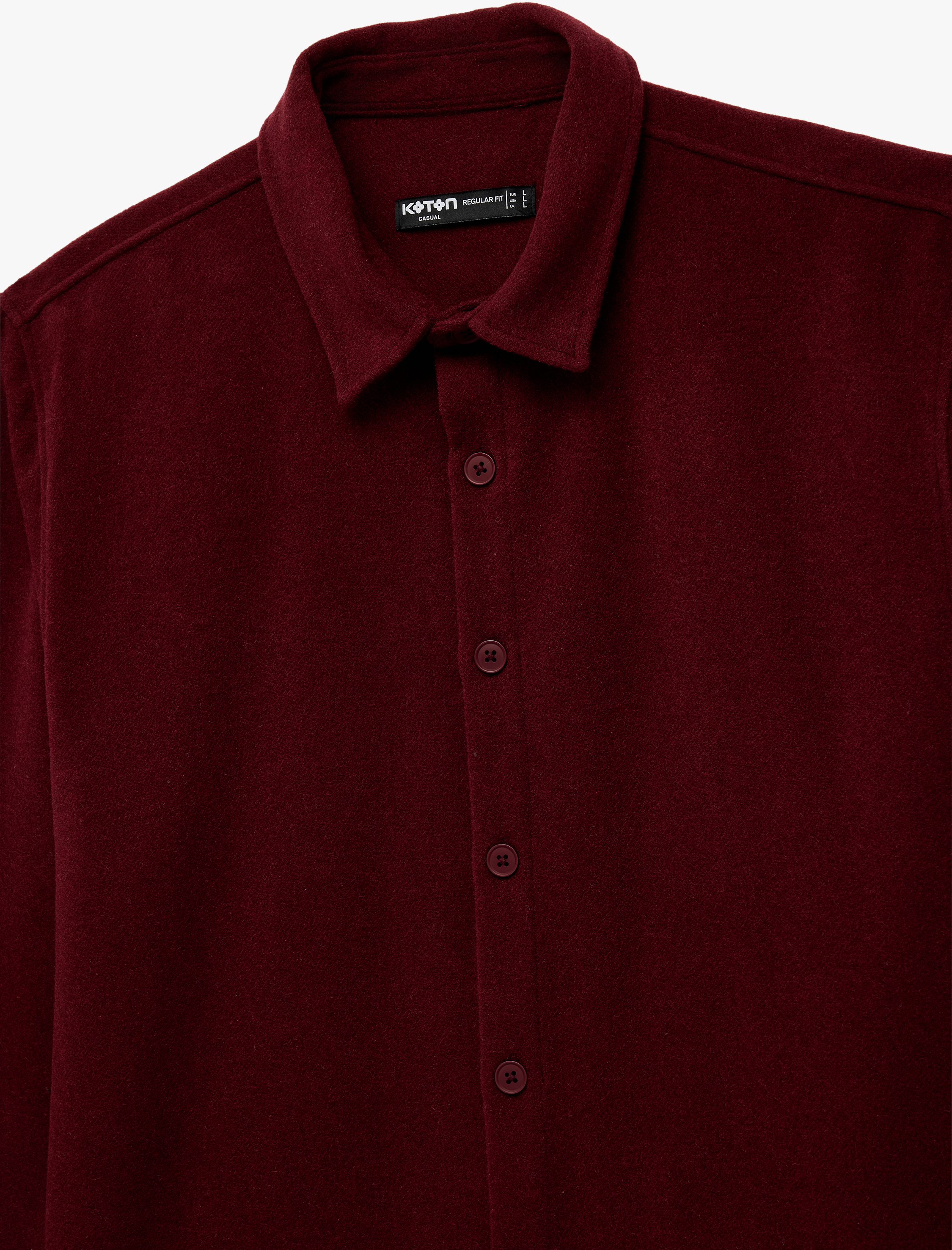   Regular Fit Uzun Kollu Düğmeli Klasik Yaka Gömlek