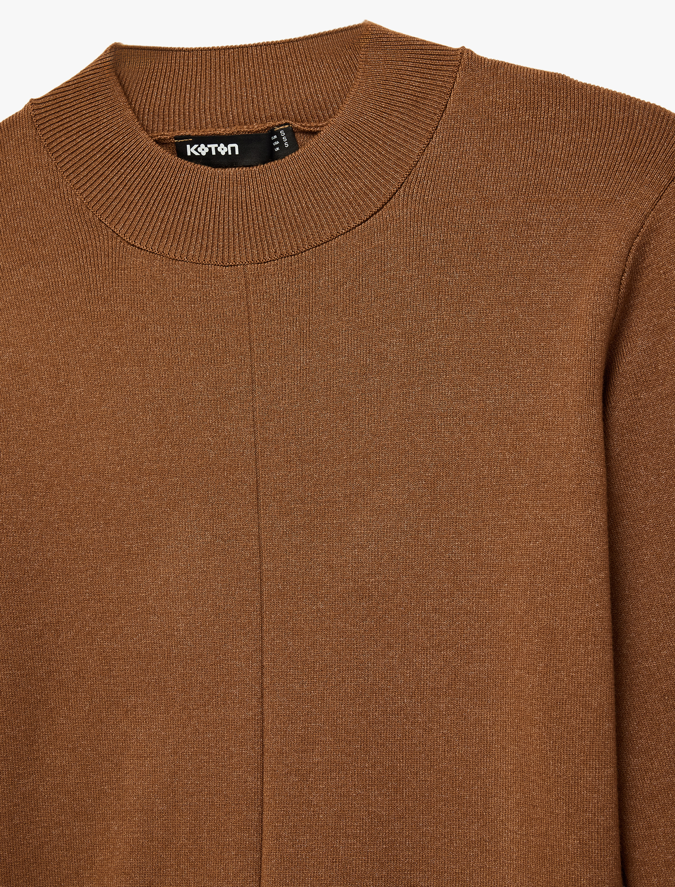   Regular Fit Uzun Kollu Hafif Dik Yaka Triko Kazak