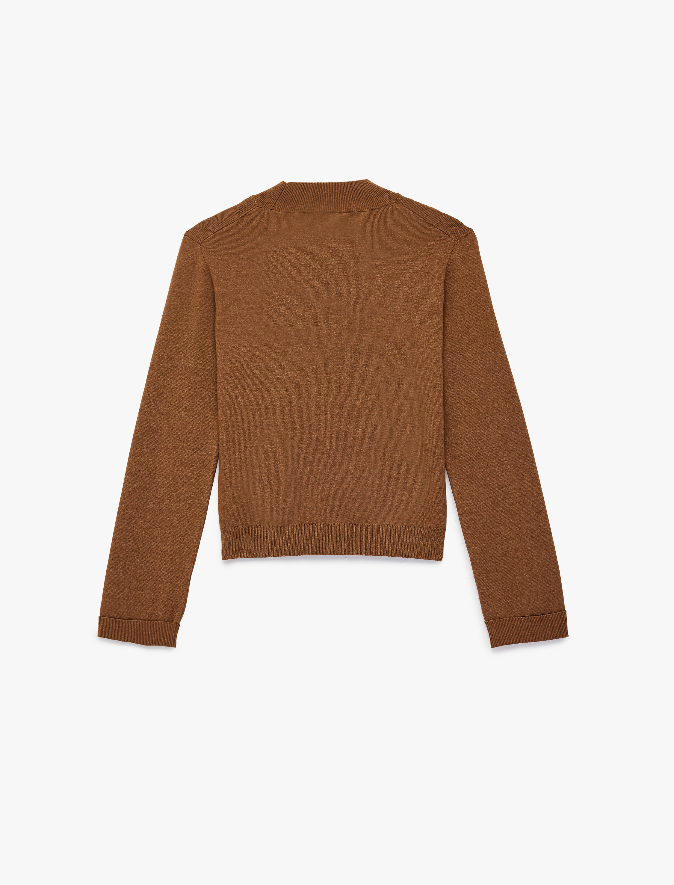   Regular Fit Uzun Kollu Hafif Dik Yaka Triko Kazak