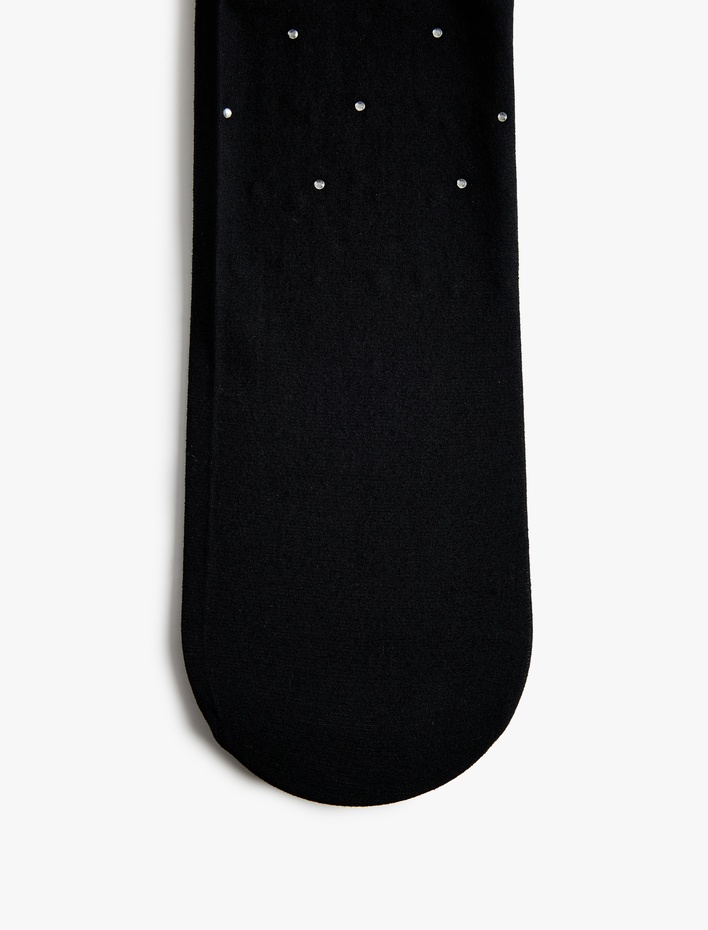 Kadın Taş Detaylı 20 Den Külotlu Çorap