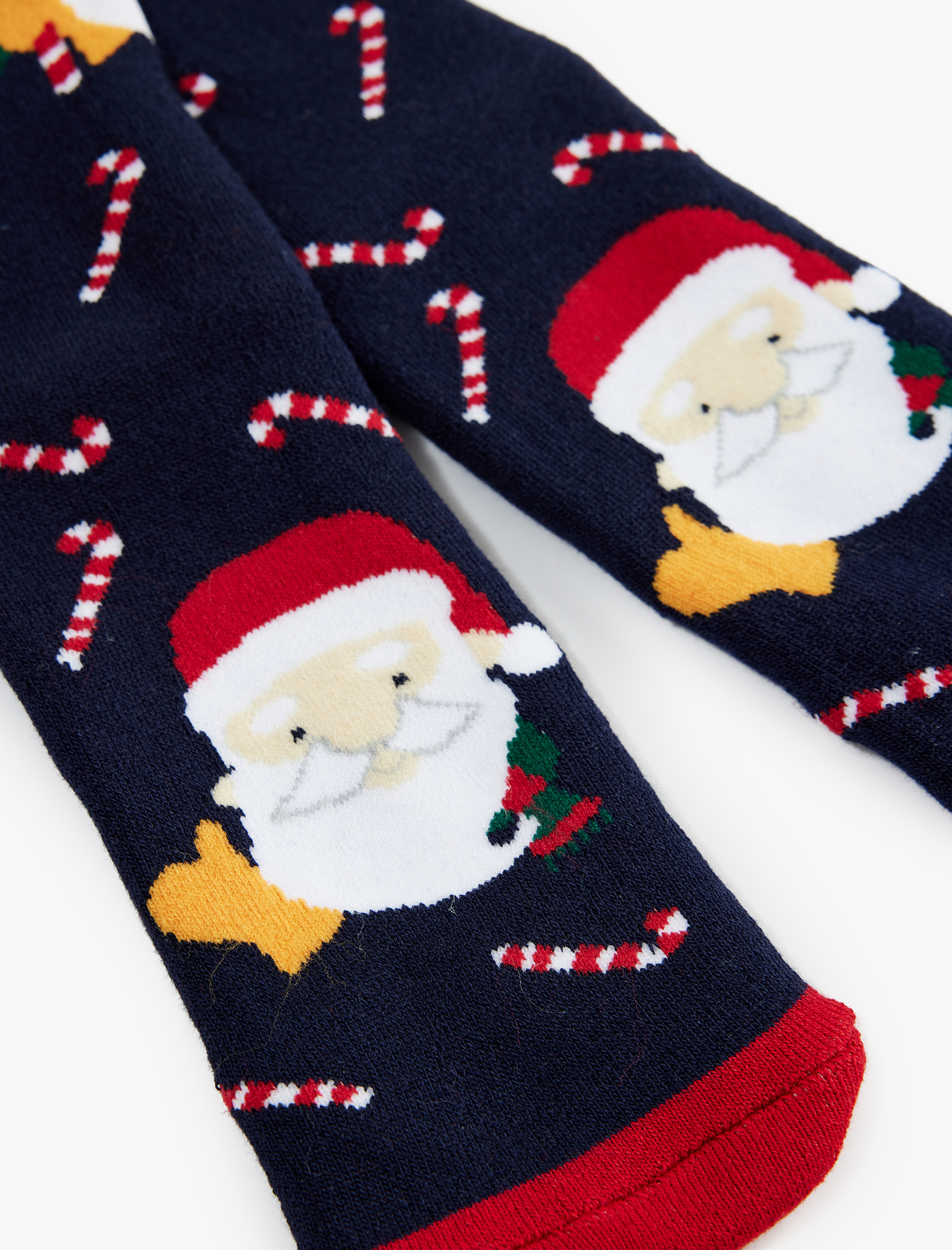  Kadın Noel Baba Baskılı Soket Havlu Yılbaşı Çorabı