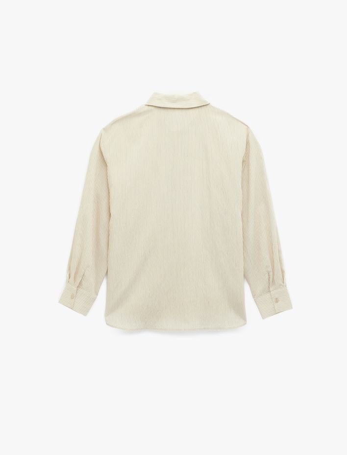  Regular Fit Uzun Kollu Oversize Viskon Gömlek