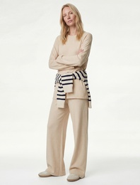 Standart Bel Rahat Kesim Uzun Geniş Paça Pantolon