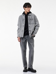 Normal Bel Pamuklu Vintage Straight Fit Jean Pantolon