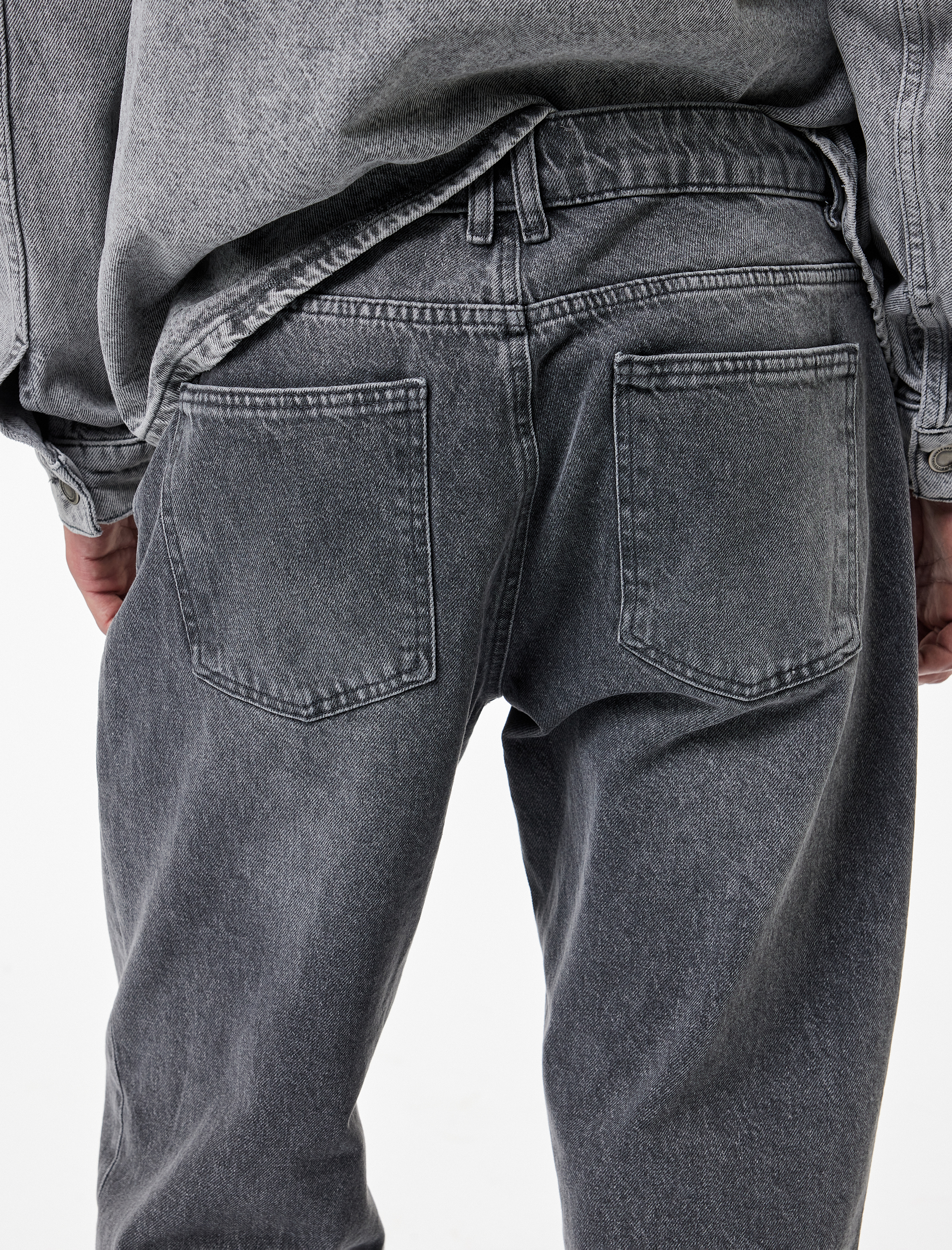   Normal Bel Pamuklu Vintage Straight Fit Jean Pantolon