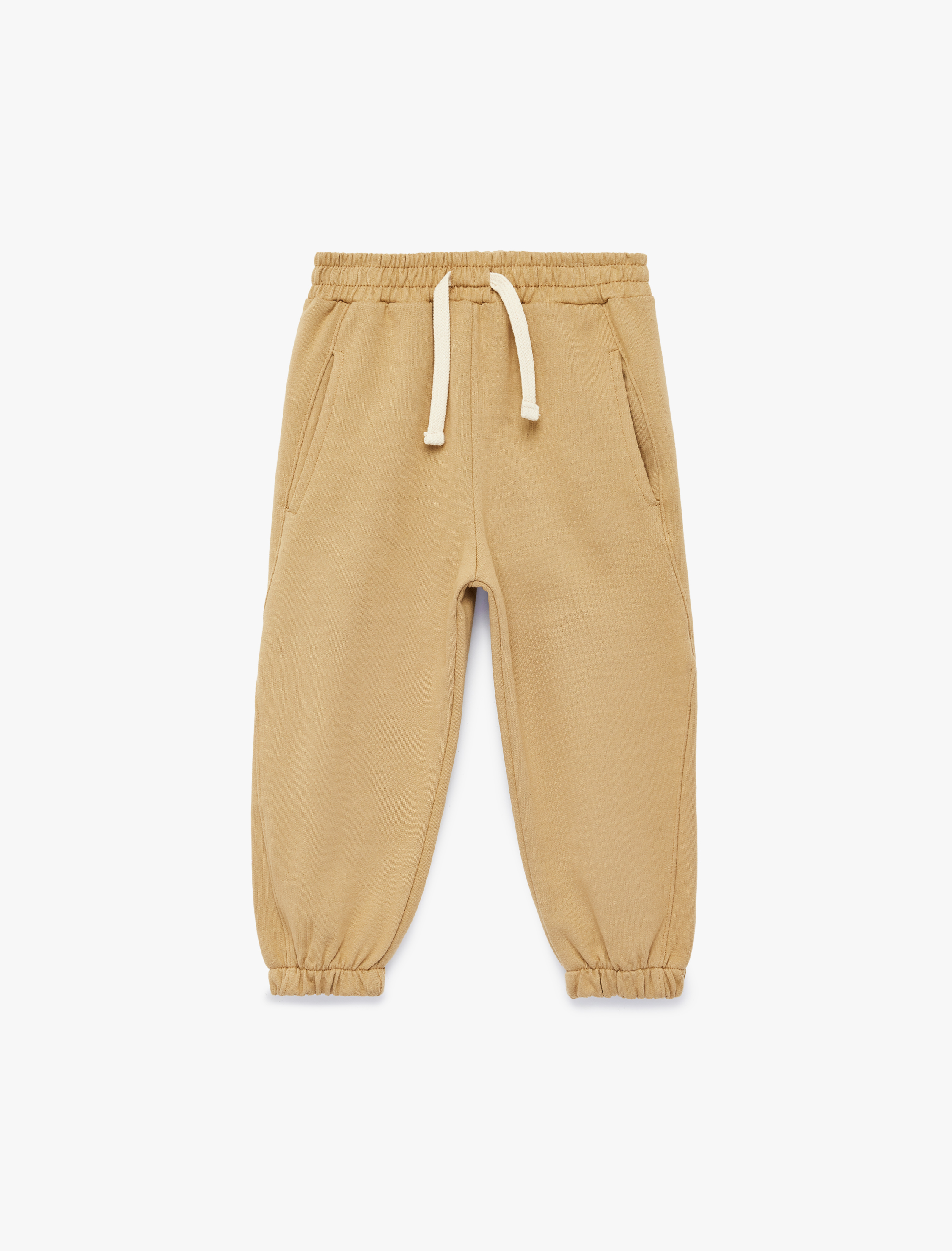  Erkek Bebek Pamuklu Beli Bağcıklı Bacis Jogger Eşofman Altı