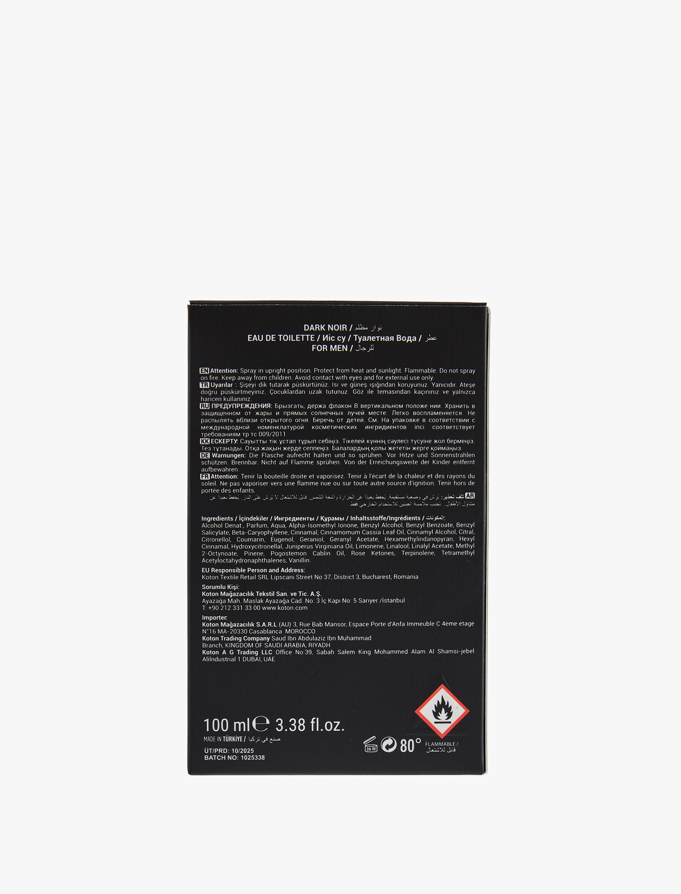  Erkek Parfüm Dark Noir 100 ML