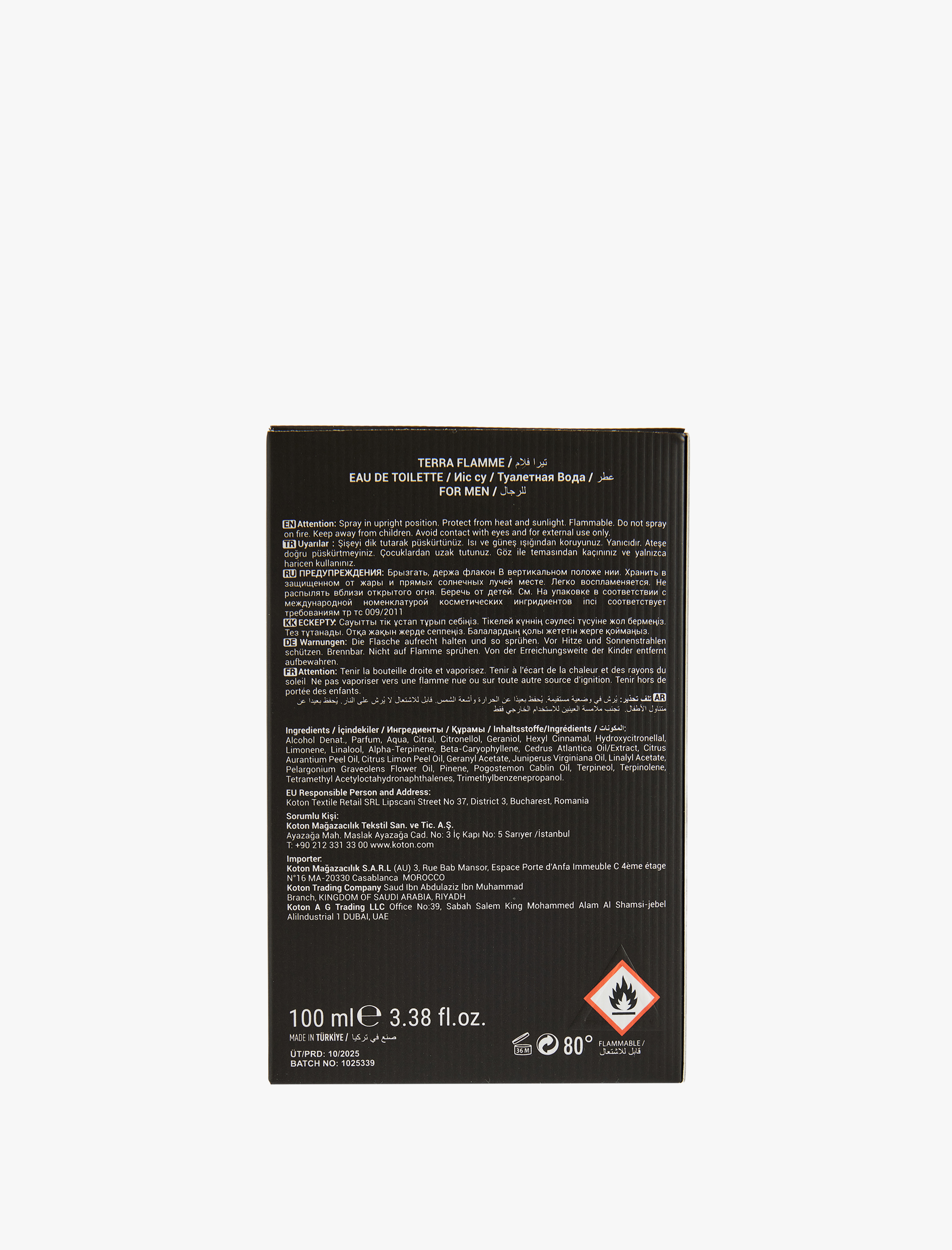  Erkek Parfüm Terra Flamme 100 ML