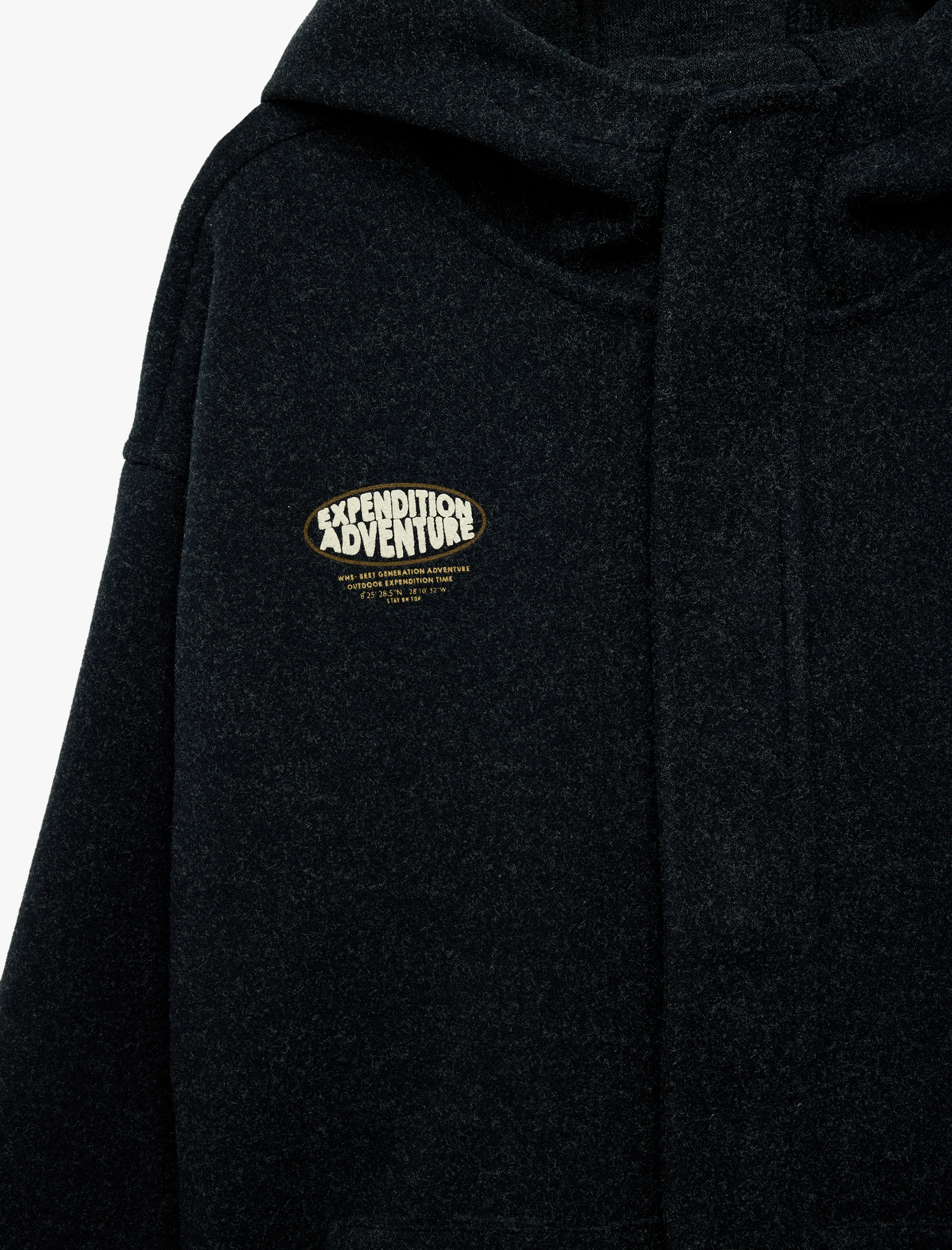  Erkek Çocuk Fermuarlı Uzun Kollu Oversize Kapşonlu Ceket