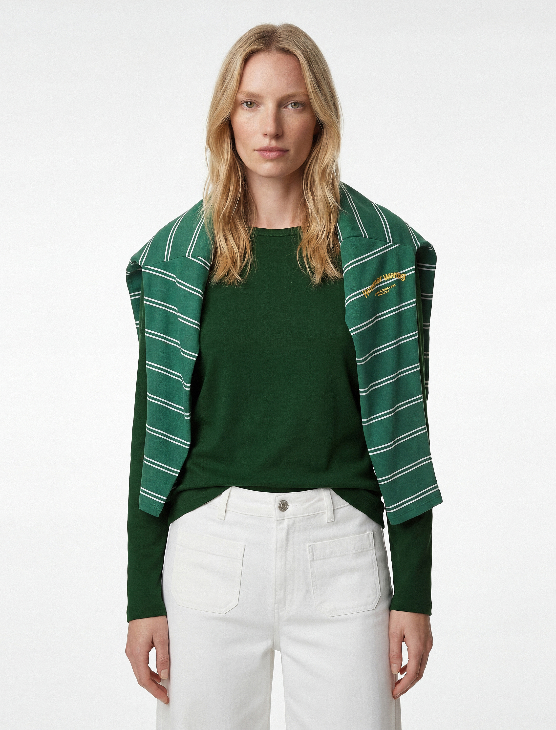   Pamuklu Uzun Kollu Bisiklet Yaka Basic Tişört