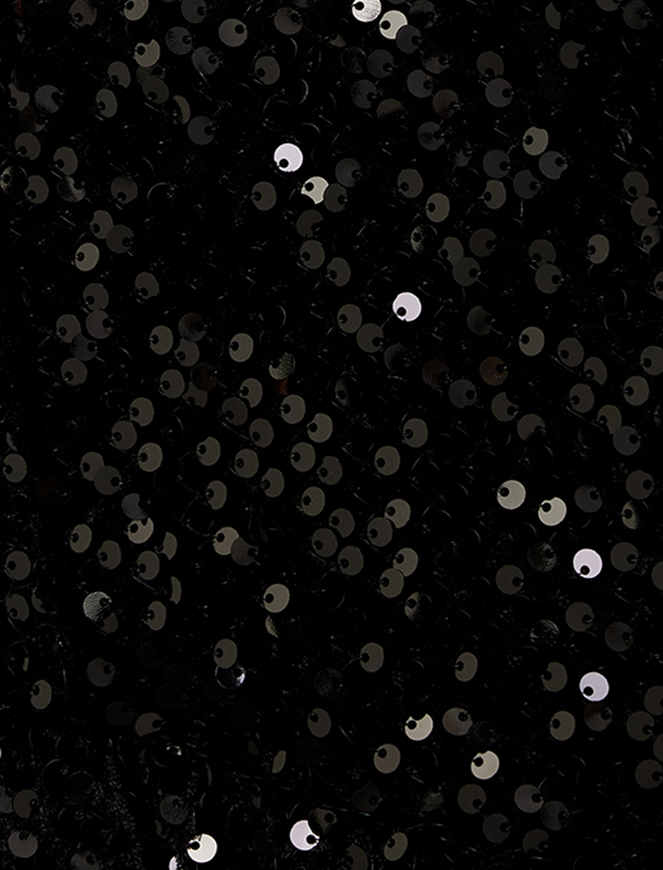   Koton X Sibil Çetinkaya -  Pullu Payetli Kolsuz U Yaka Volanlı Mini Abiye Elbise