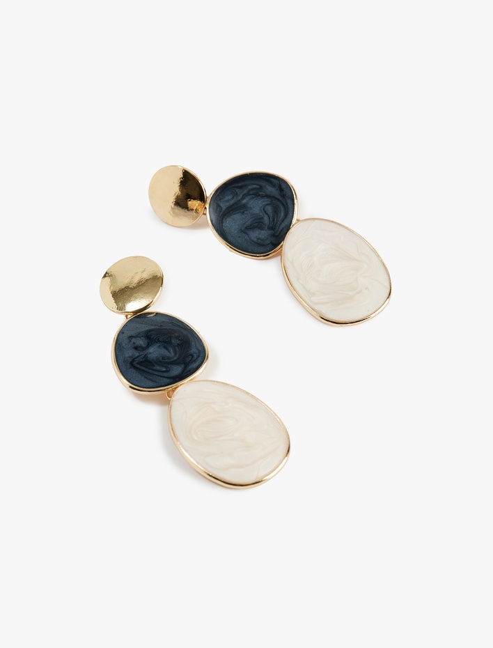 Kadın Büyük Boy Sallantılı Geometrik Küpe