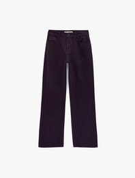 Cepli Taş Detaylı Straight Fit Jean Pantolon - Straight Fit Jean