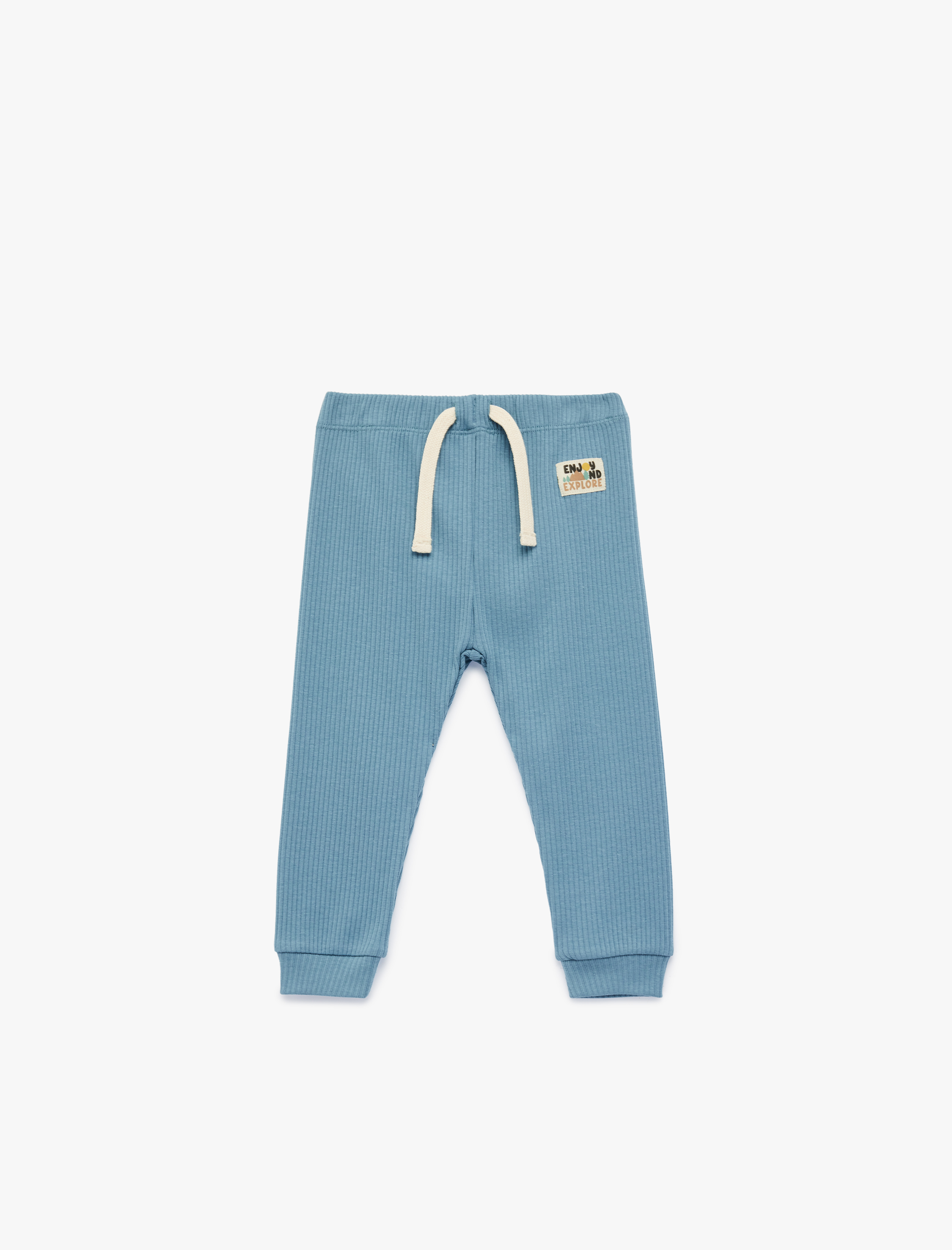  Erkek Bebek Ribanalı Bağcıklı Kaşkorse Eşofman Altı