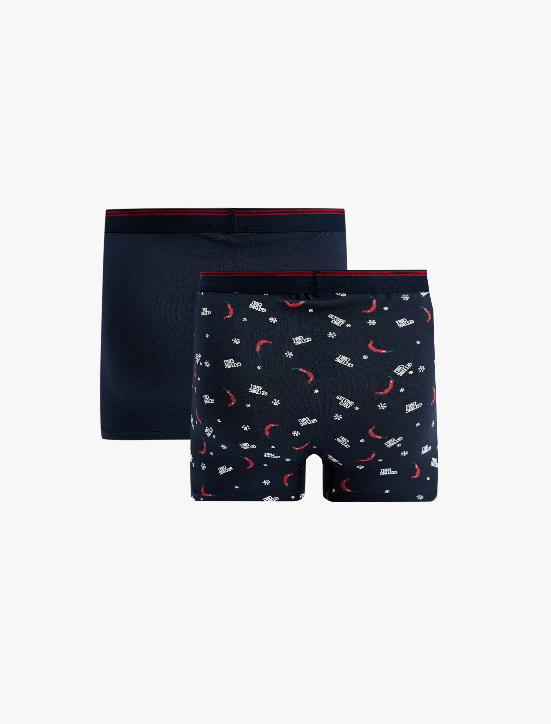   Rahat Kalıp Desenli 2'li Boxer Seti