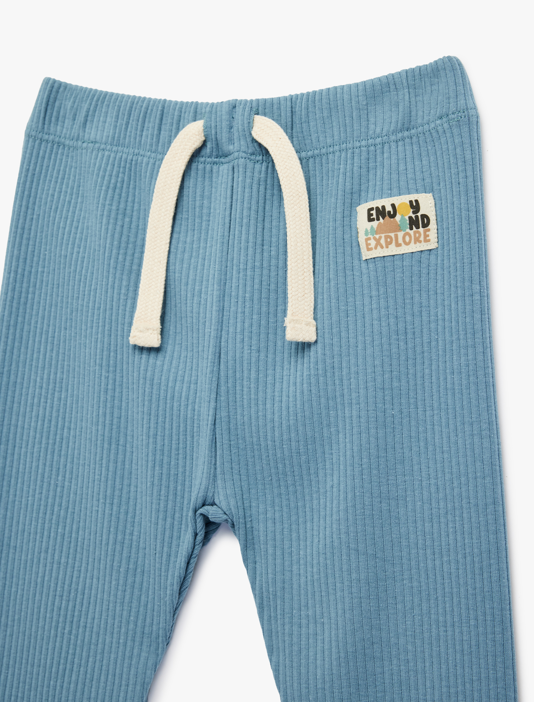  Erkek Bebek Ribanalı Bağcıklı Kaşkorse Eşofman Altı