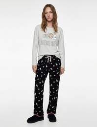 Pamuklu Baskılı Pijama Takımı