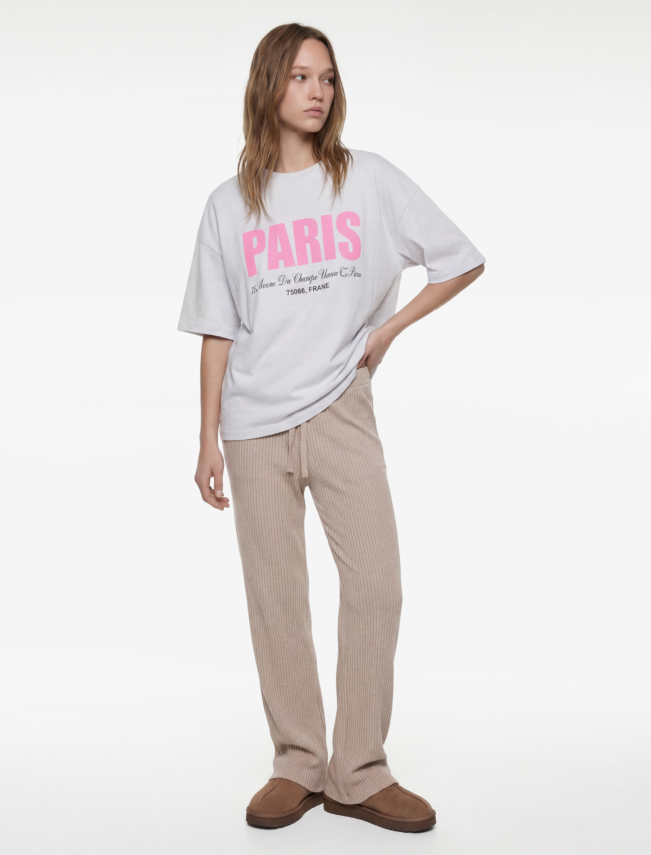   Beli Bağlamalı Rahat Kesim Pijama Altı