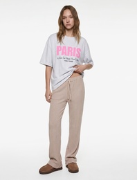 Beli Bağlamalı Rahat Kesim Pijama Altı