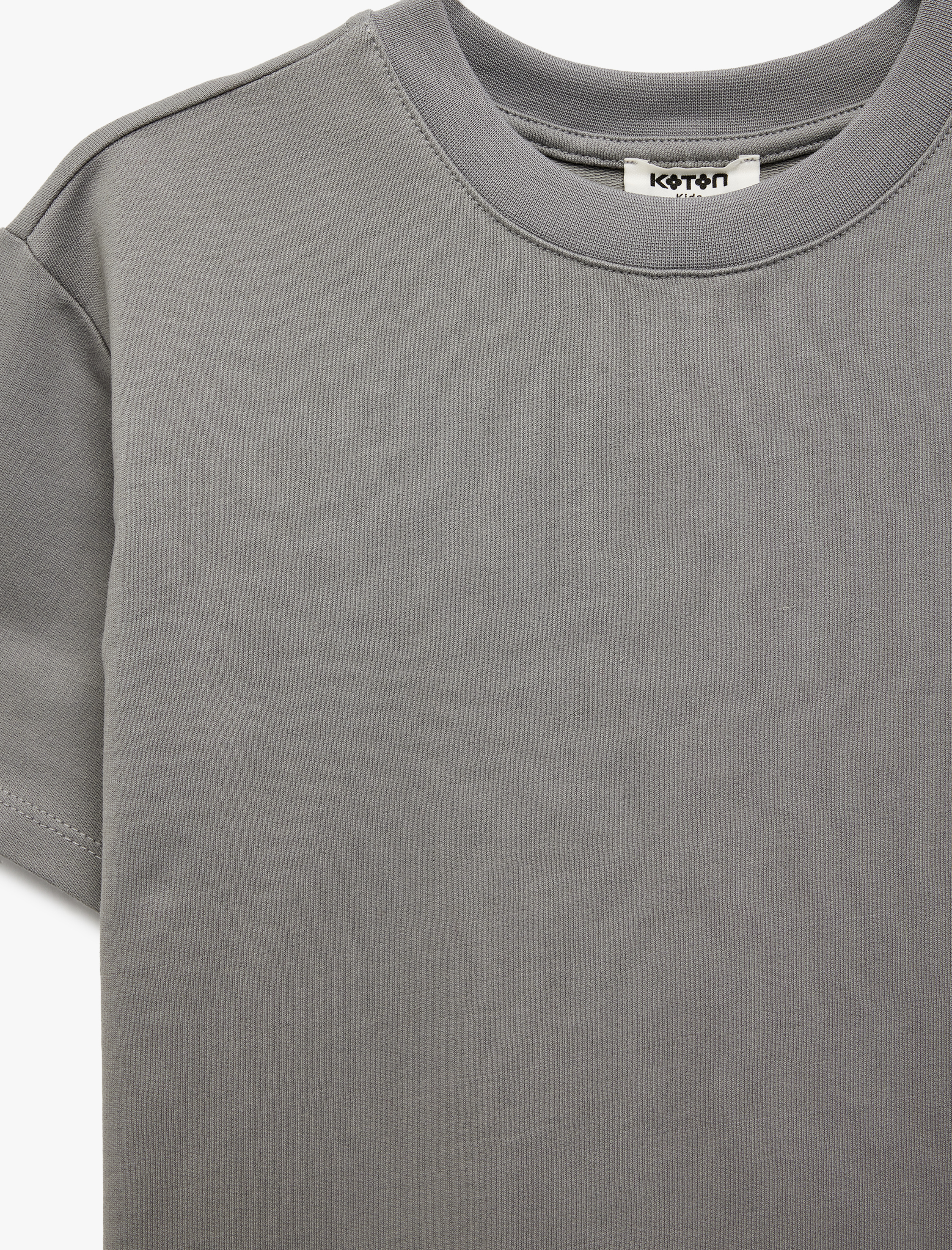  Erkek Çocuk Pamuklu Kısa Kollu Bisiklet Yaka Basic Tişört