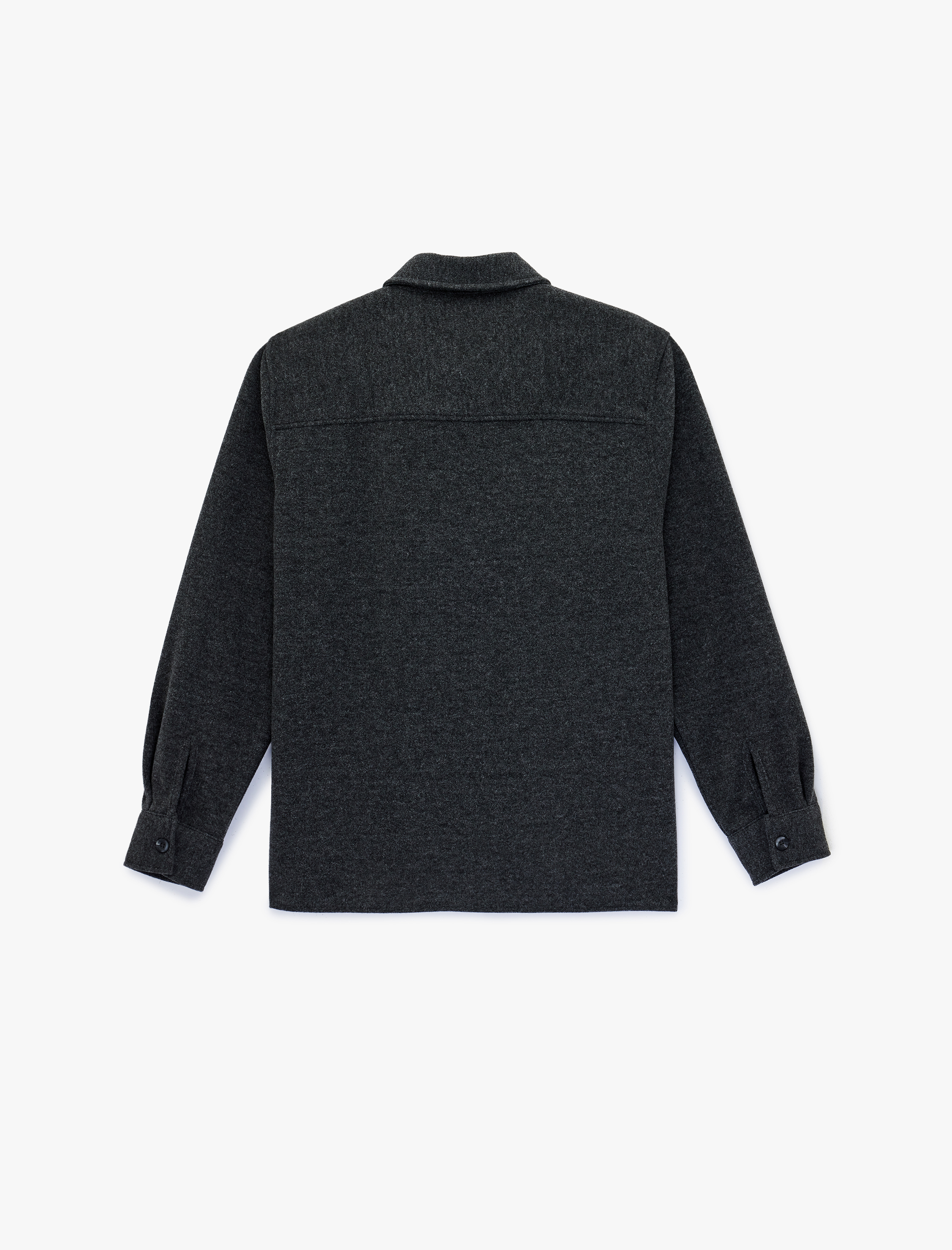   Regular Fit Klasik Yaka Uzun Kollu Kaşe Gömlek