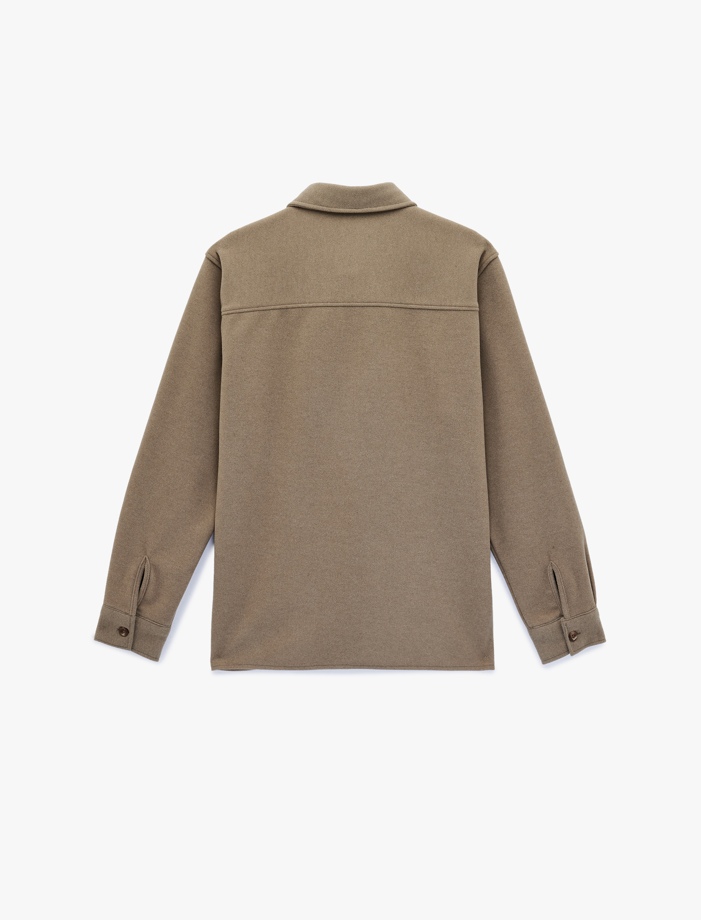   Regular Fit Klasik Yaka Uzun Kollu Kaşe Gömlek