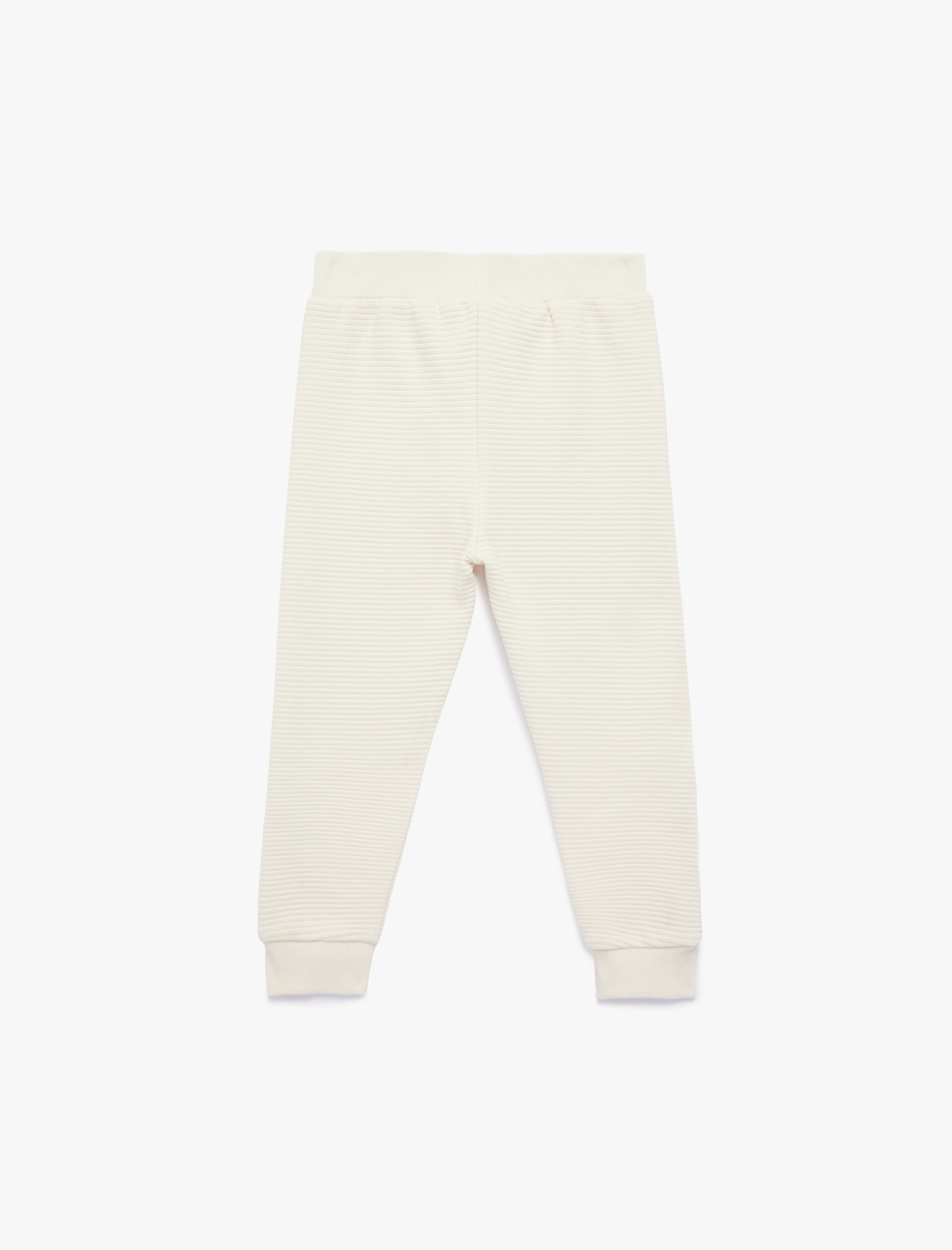  Erkek Bebek Pamuklu Şerit Detaylı Beli Bağcıklı Jogger Eşofman Altı