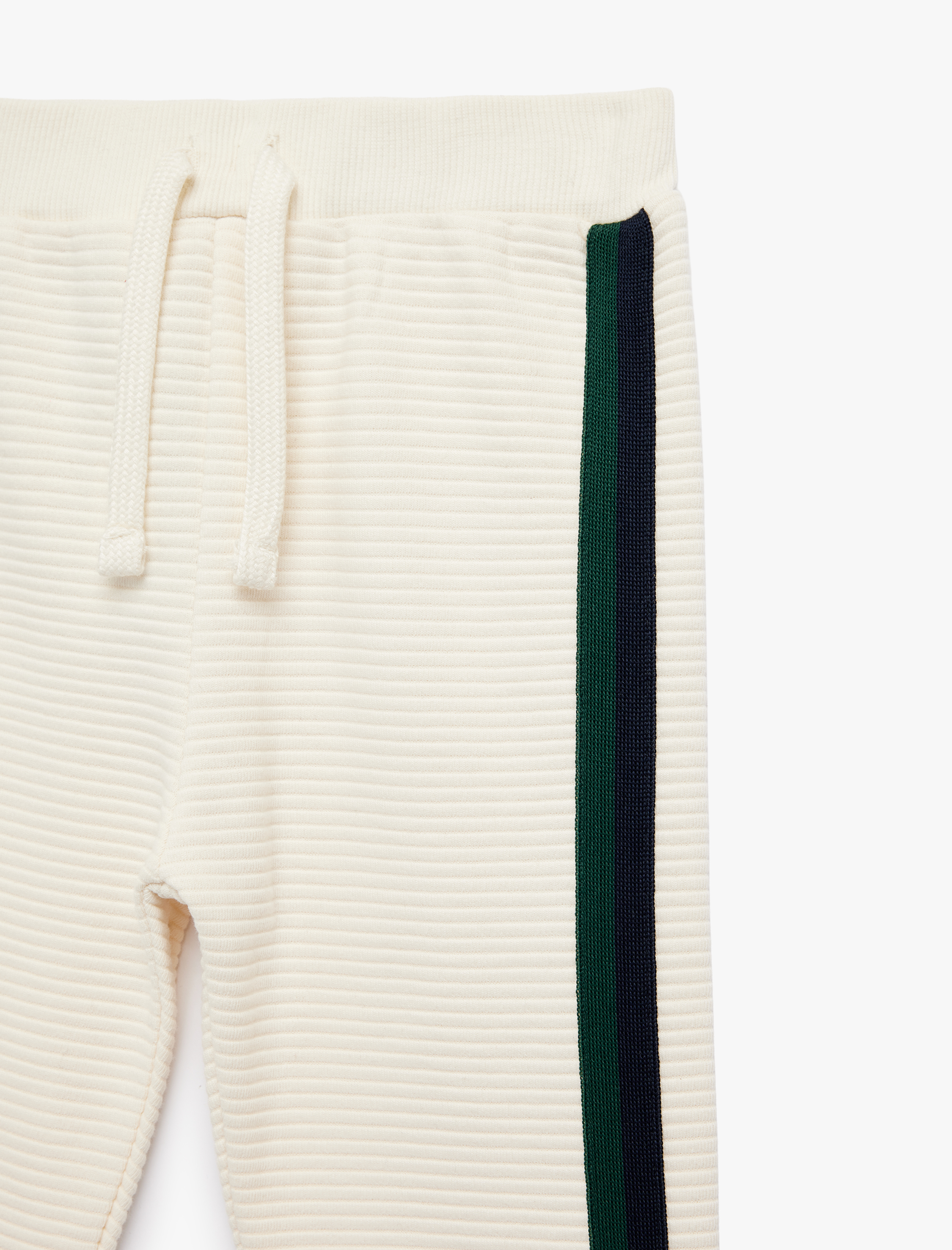  Erkek Bebek Pamuklu Şerit Detaylı Beli Bağcıklı Jogger Eşofman Altı