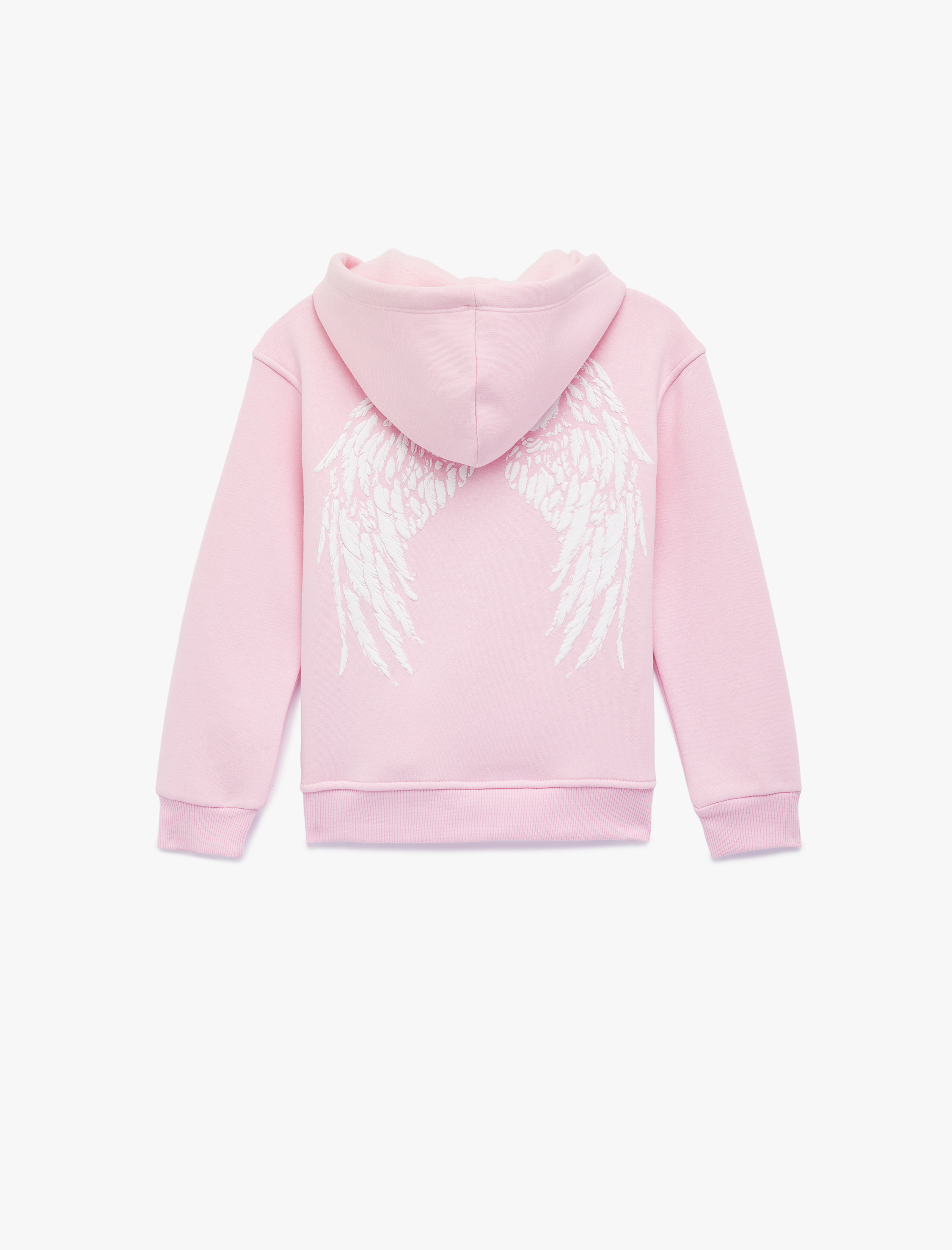  Kız Çocuk Uzun Kollu Fermuarlı Kapşonlu Sweatshirt