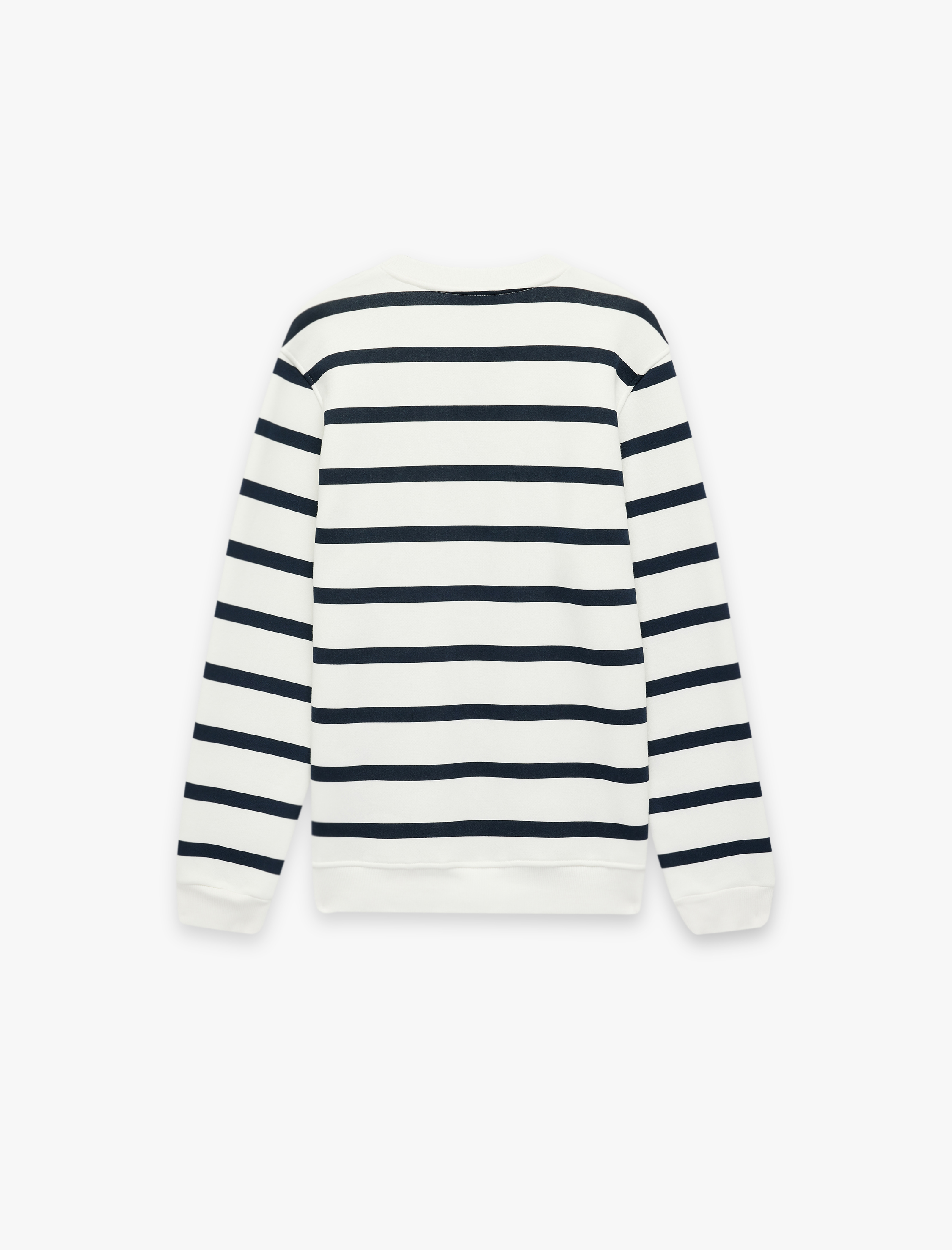   Uzun Kollu Bisiklet Yaka Şardonlu Regular Fit Sweatshirt