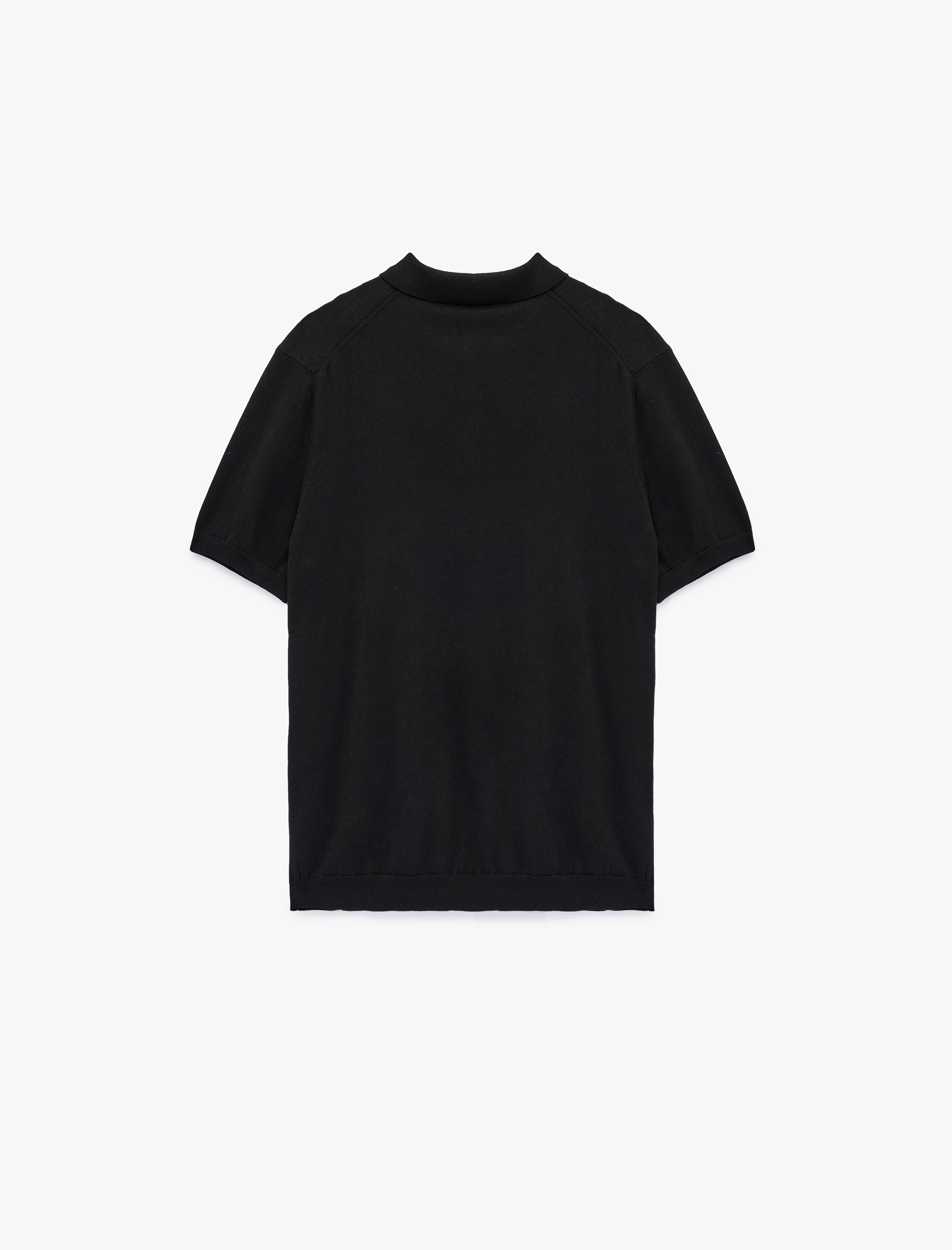   Regular Fit Kol Detaylı Düğmeli Polo Yaka Kısa Kollu Triko Tişört