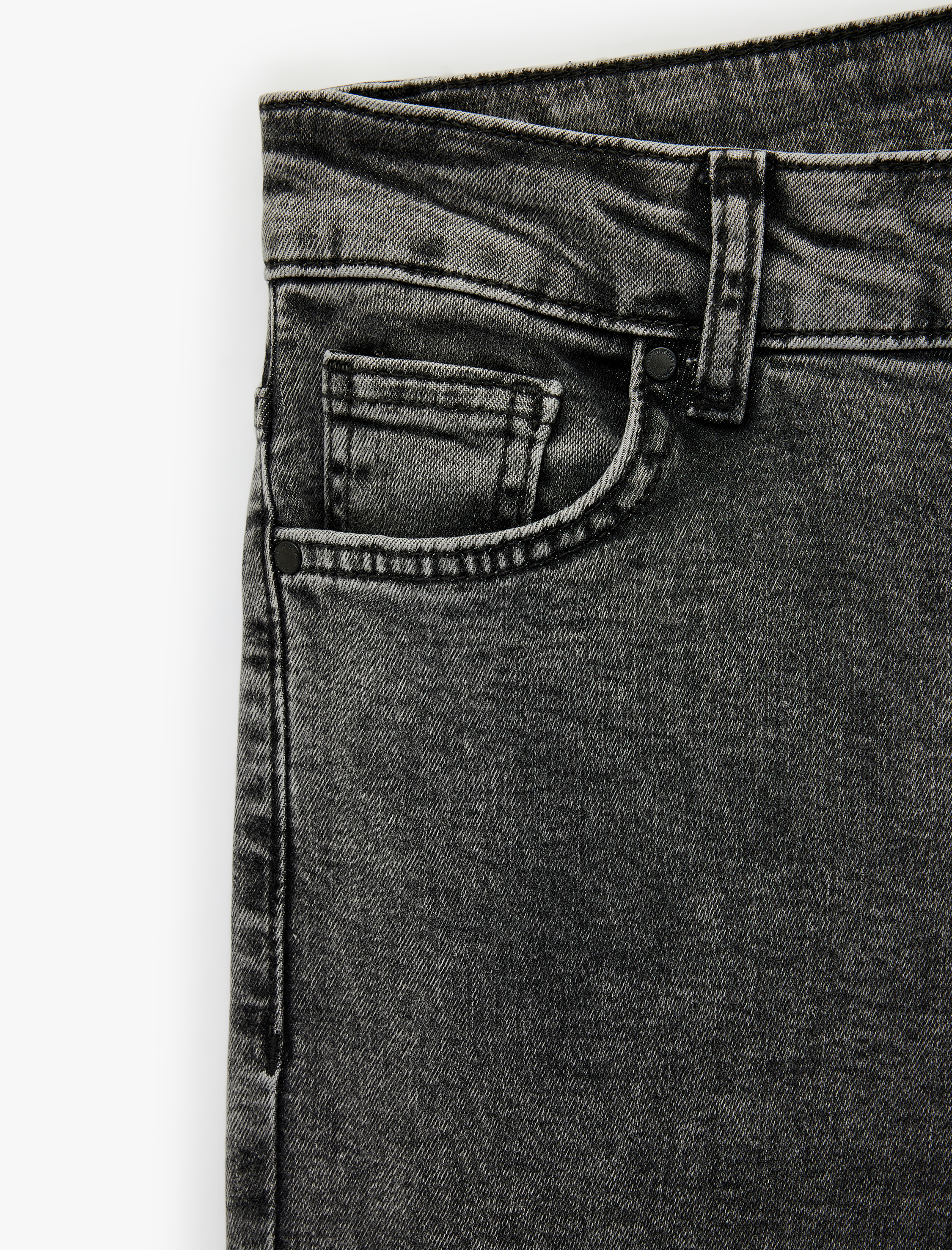   Cepli Dar Kalıp İspanyol Paça Jean Pantolon - Flare Jeans