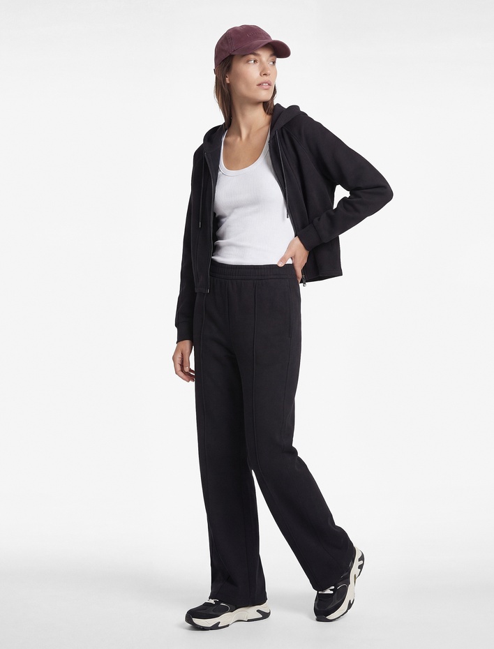  Yüksek Bel Geniş Paça Modal Karışımlı Rahat Kalıp Spor Eşofman Altı