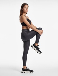 Yüksek Bel Leopar Desenli Spor Tayt