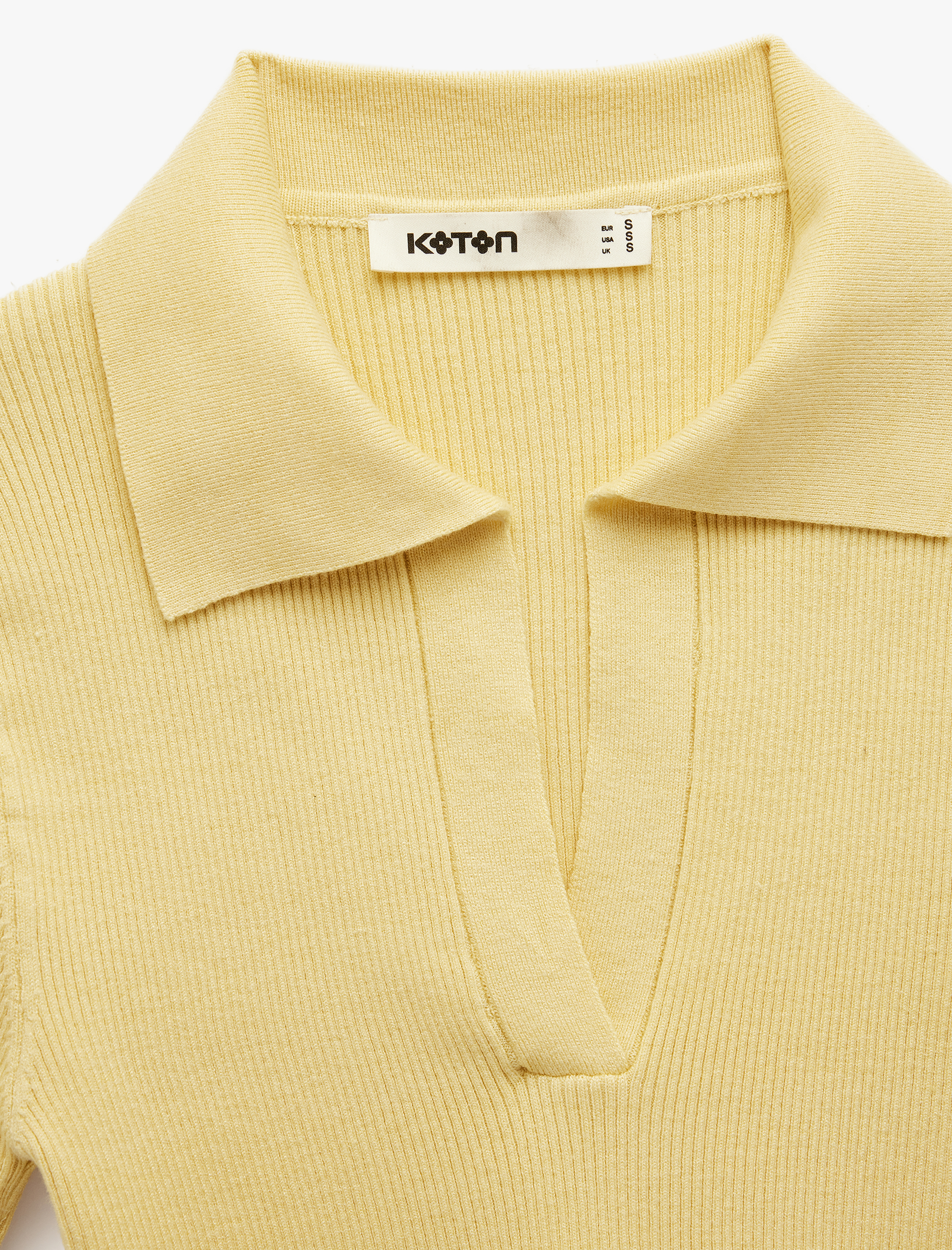   Slim Fit Kısa Kollu Polo Yaka Triko Kazak