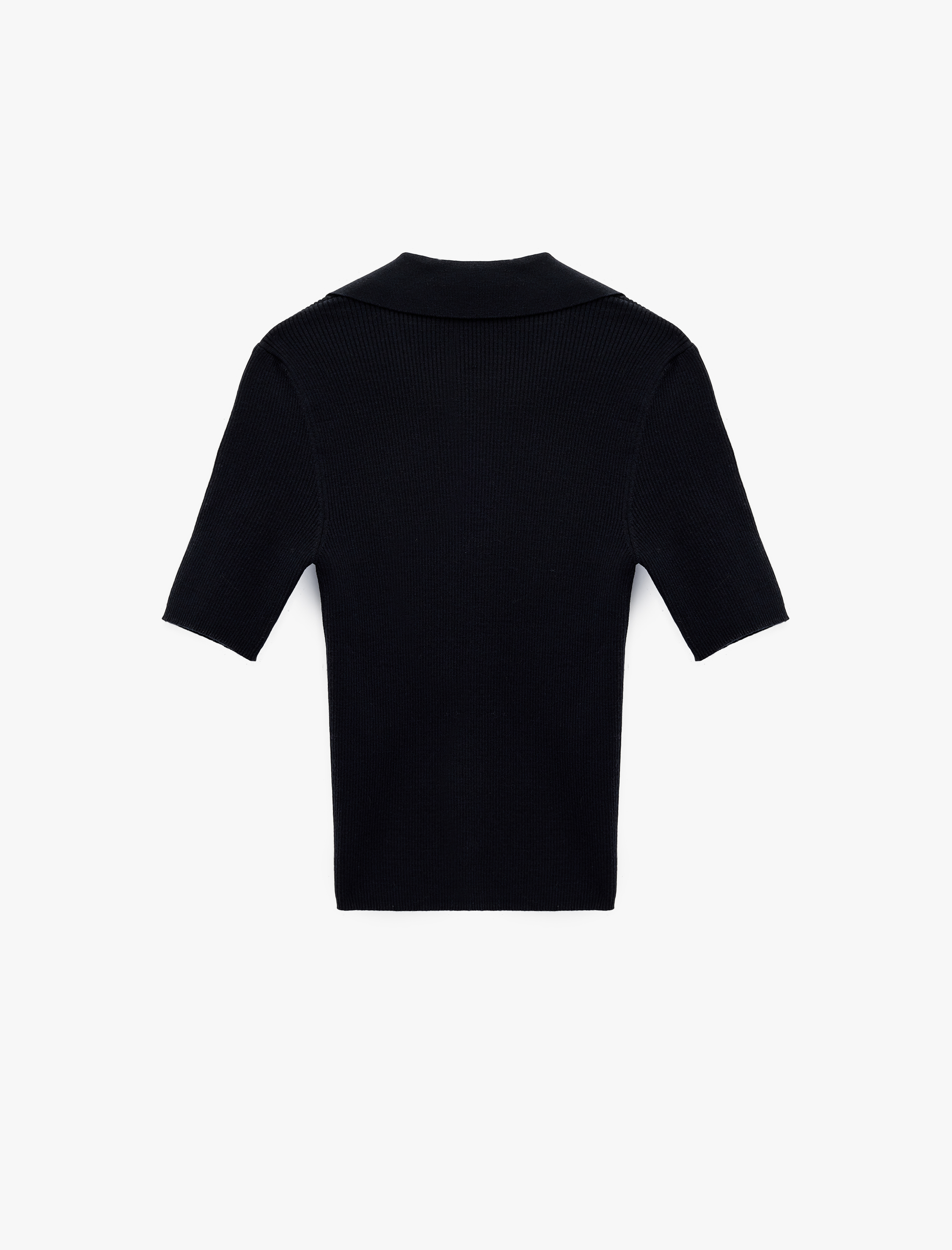   Slim Fit Kısa Kollu Polo Yaka Triko Kazak