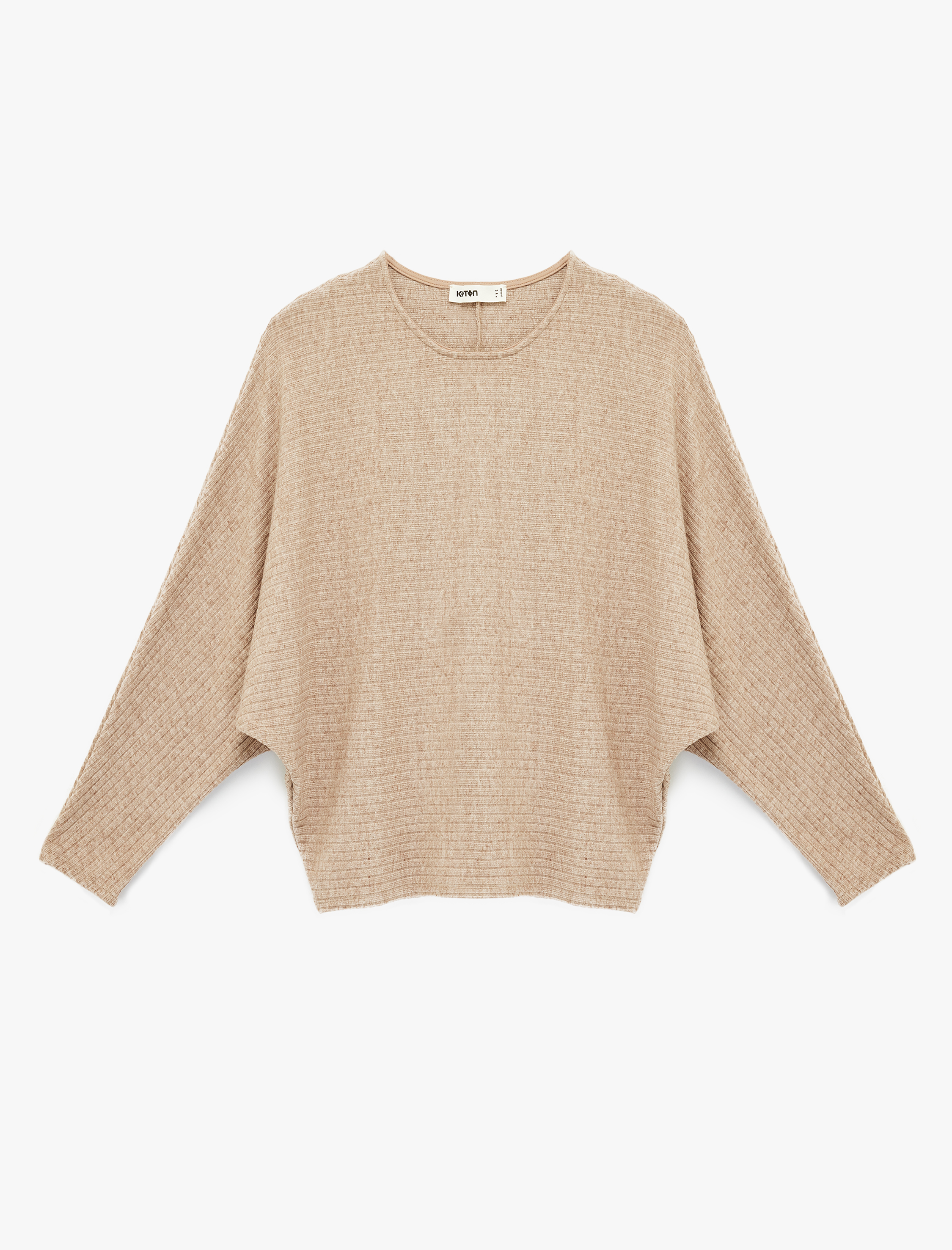   Regular Fit Uzun Yarasa Kollu Bisiklet Yaka Sweatshirt