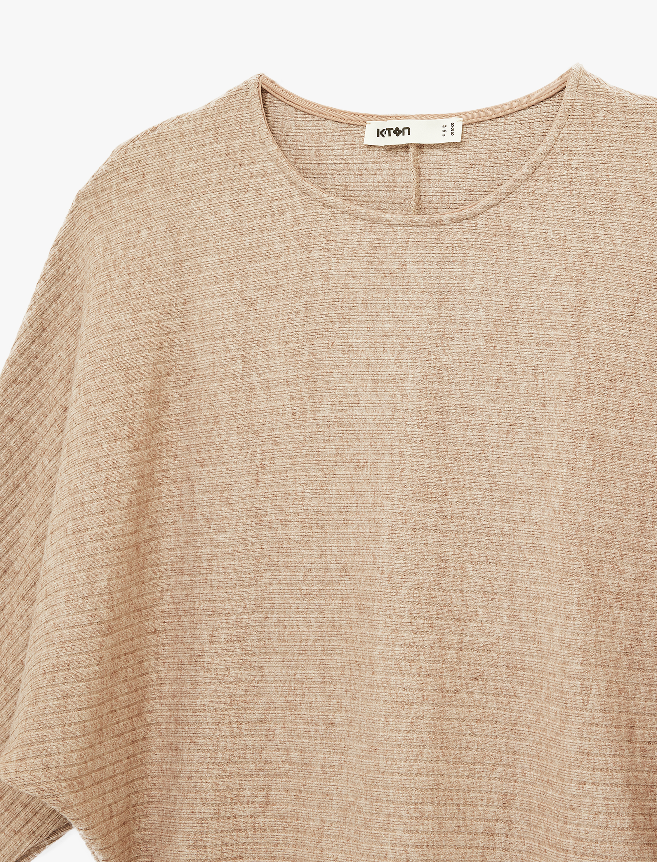   Regular Fit Uzun Yarasa Kollu Bisiklet Yaka Sweatshirt