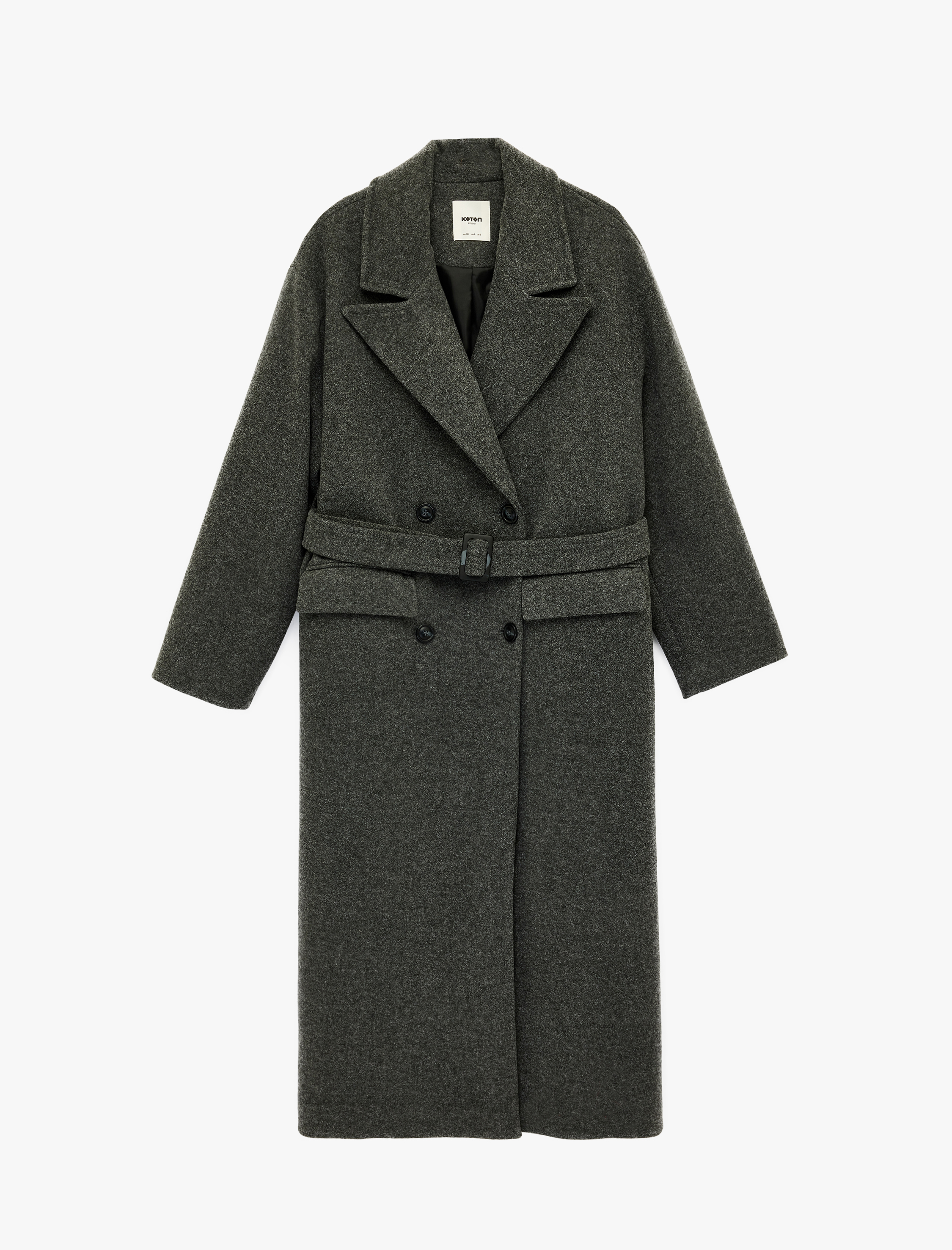   Kemerli Kaban Ekstra Uzun Cepli Uzun Kollu Kruvaze