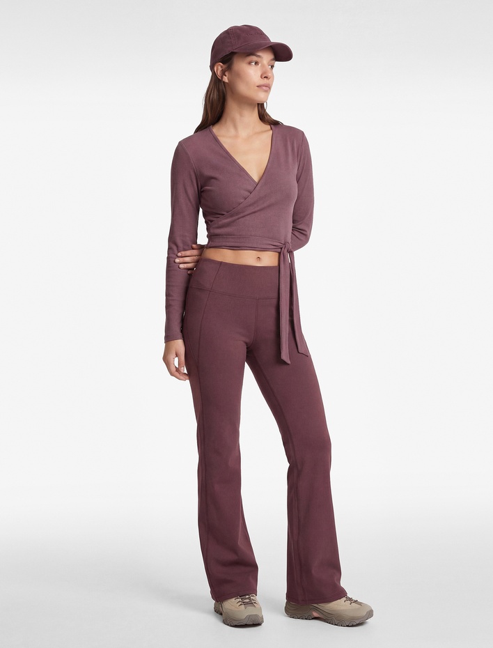  Yüksek Bel İspanyol Paça Slim Fit Tayt