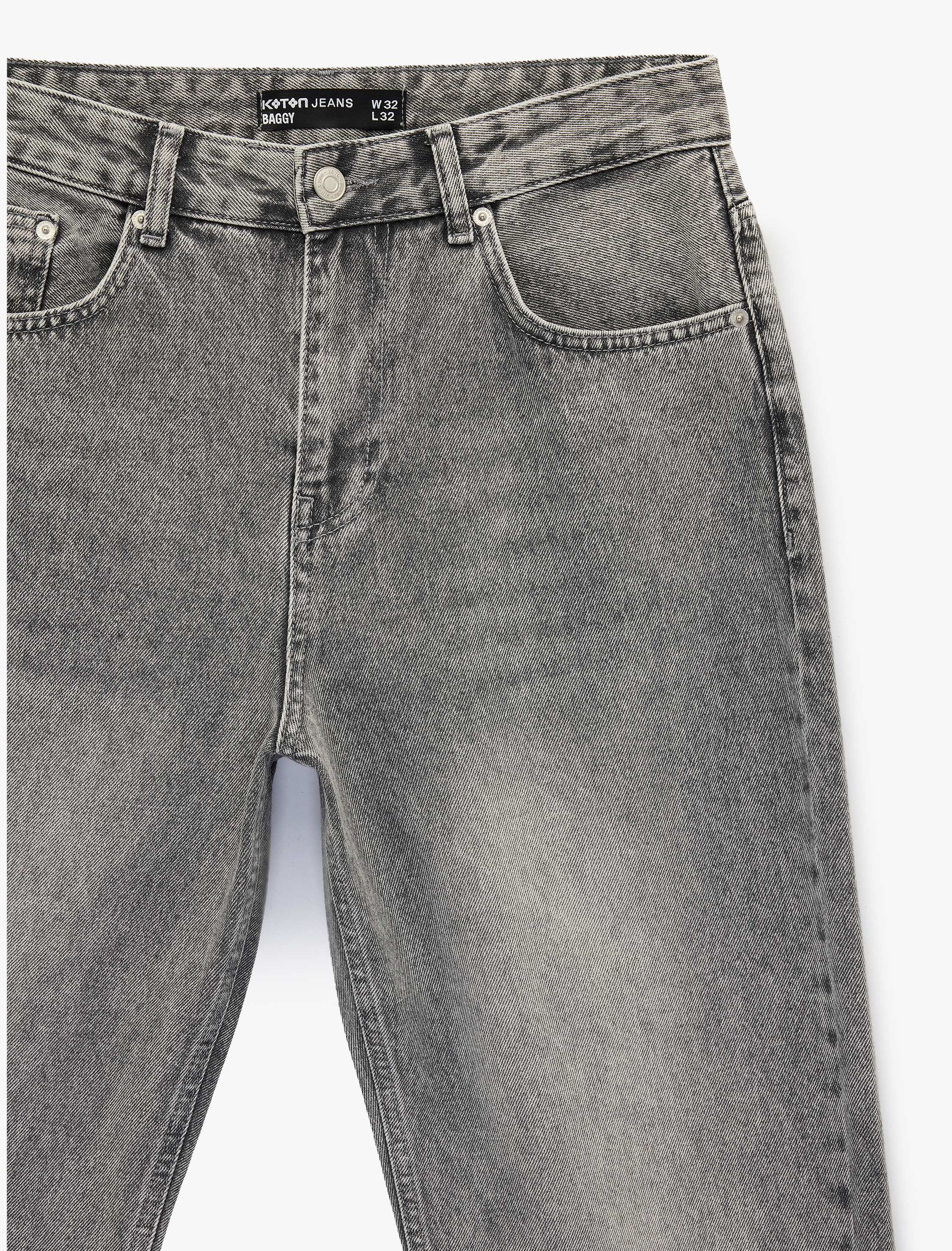   Normal Bel Oversize Geniş Paça Baggy Jean Pantolon - Baggy Jeans