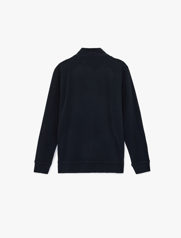  Regular Fit Uzun Kollu Yarım Fermuarlı Sweatshirt