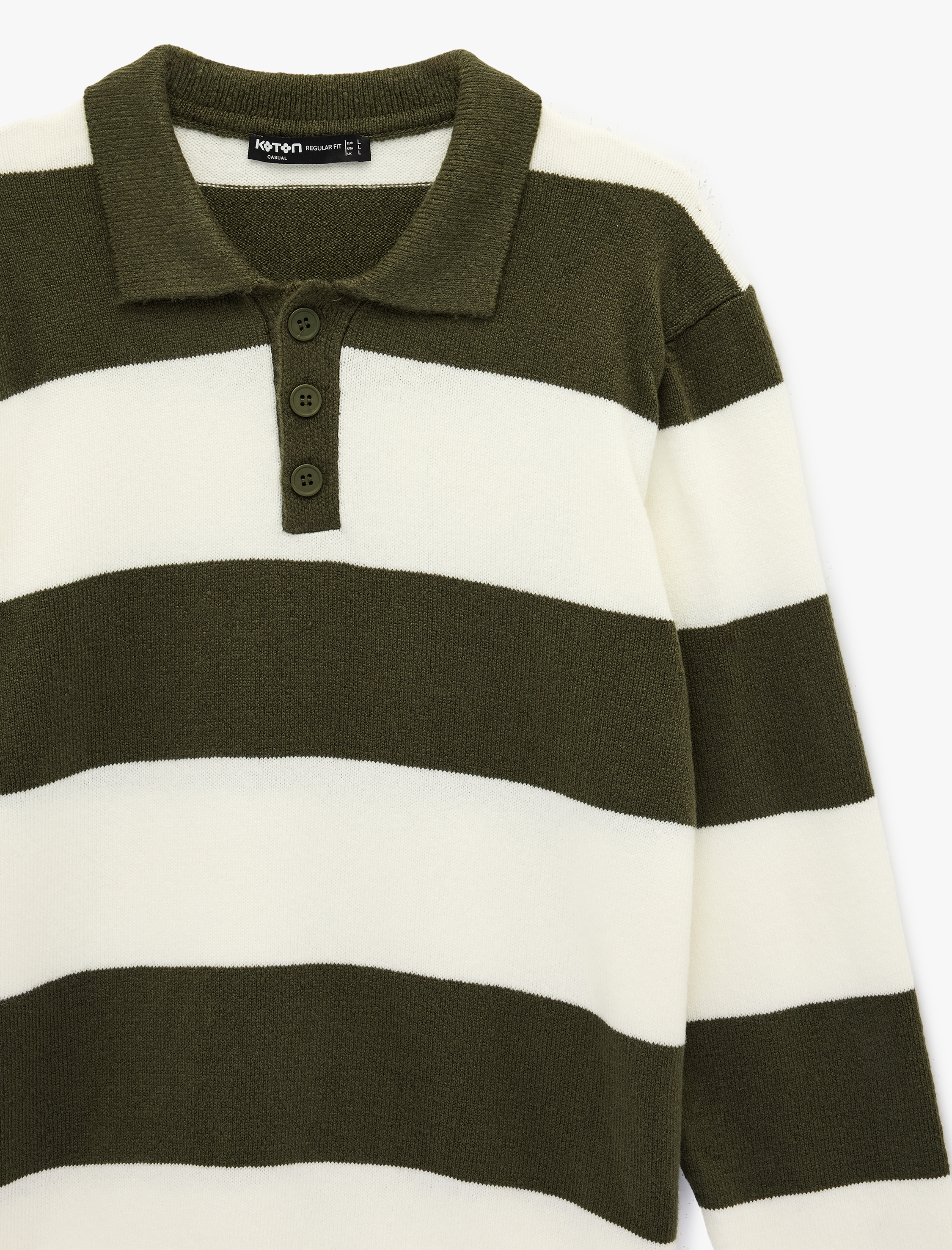   Regular Fit Uzun Kollu Polo Yaka Kışlık Triko Kazak