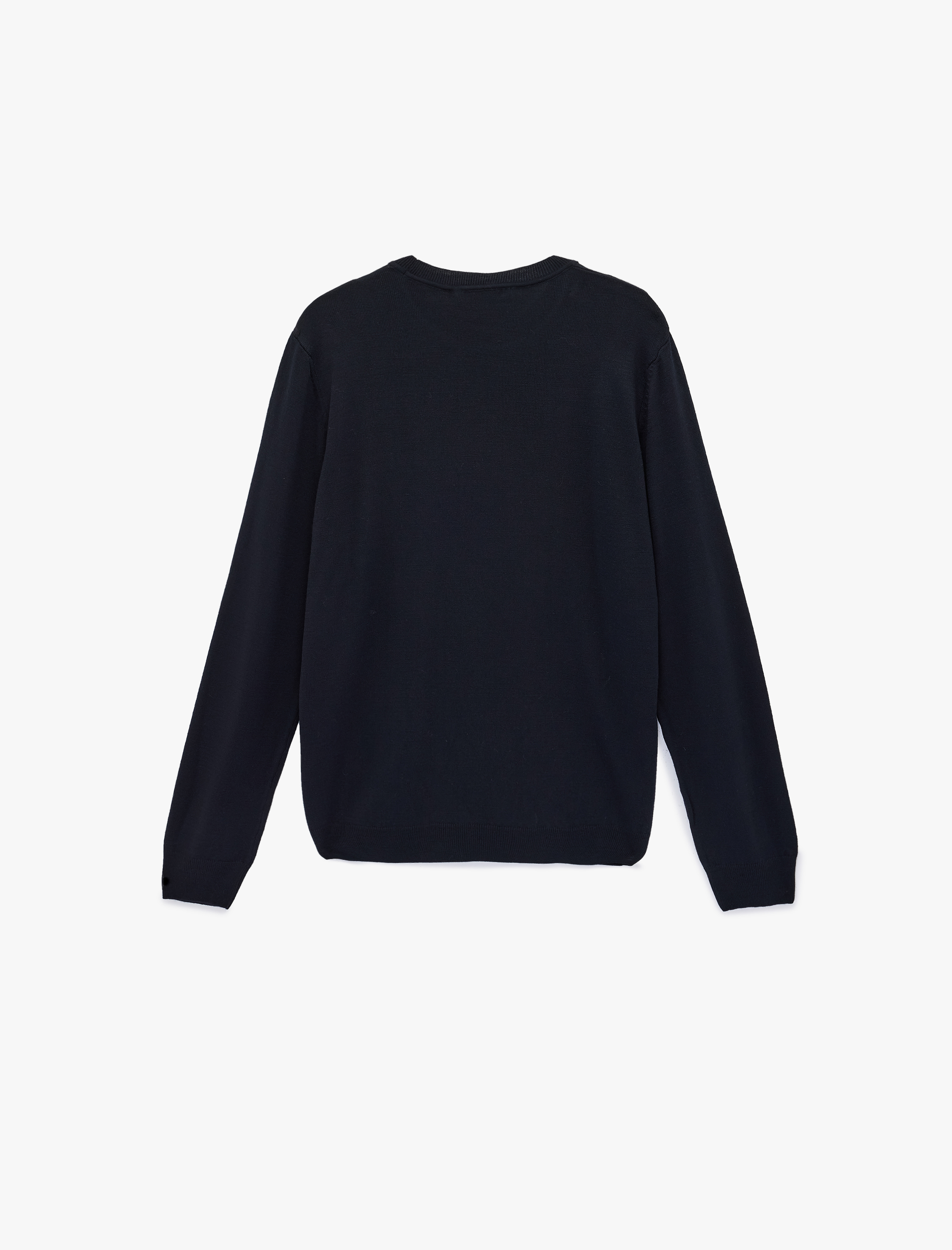   Uzun Kollu Bisiklet Yaka Basic Triko Kazak